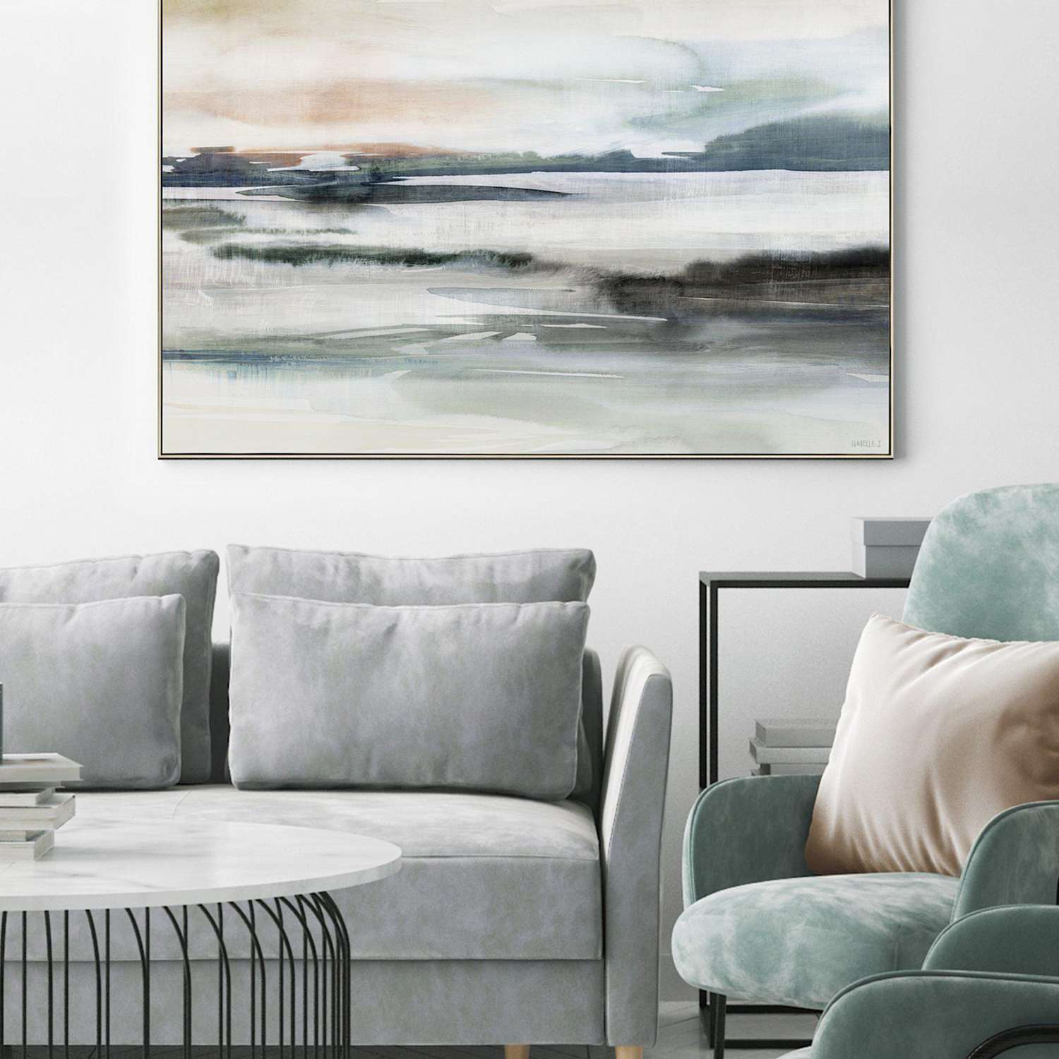 Gallery Direct Unisex Illusion Rectangle Framed Art - Gold - Available at M&S