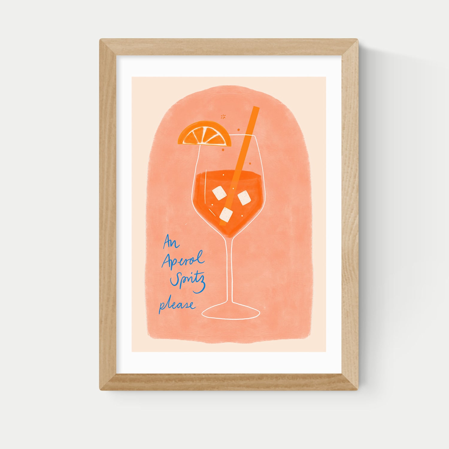 East End Prints Aperol Framed Art - A1 - Natural - Available at M&S