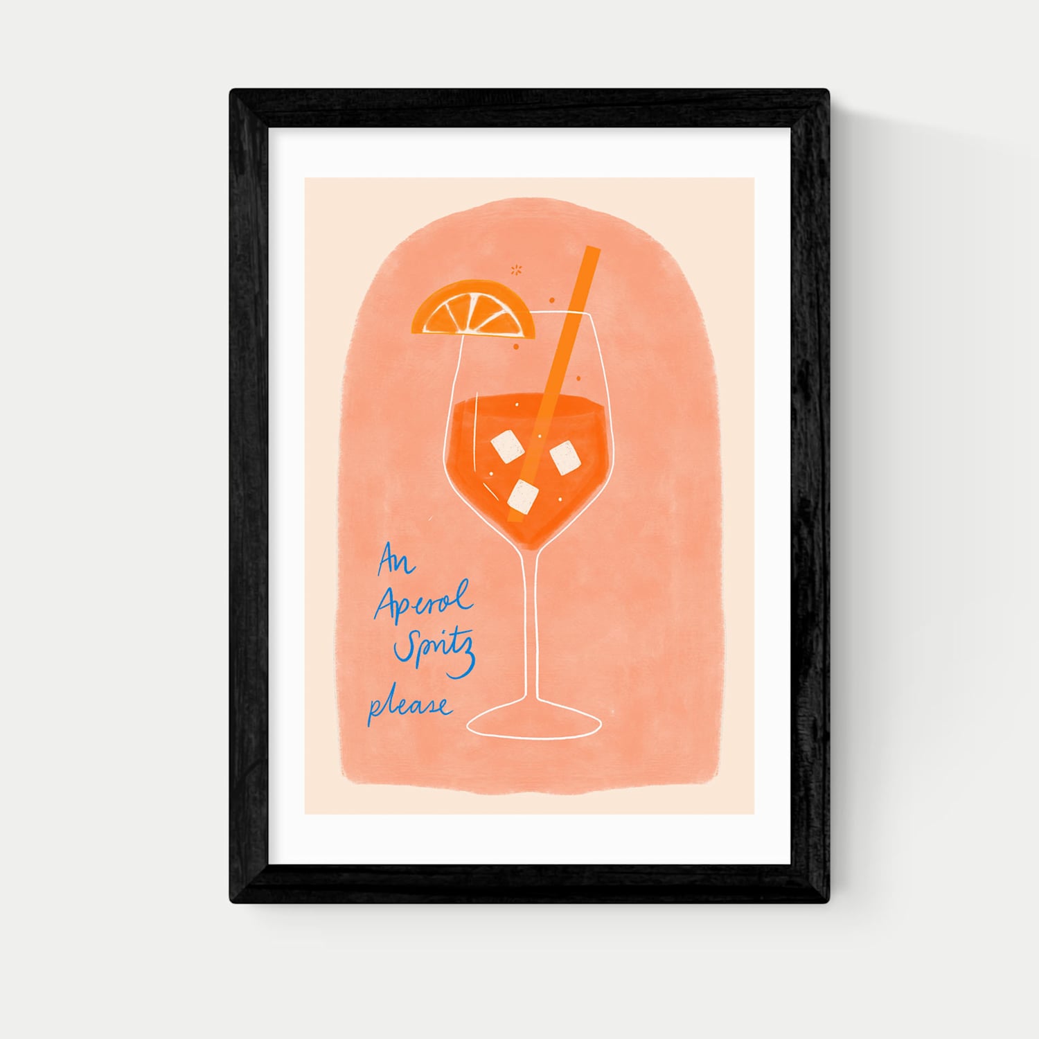 East End Prints Aperol Framed Art - A1 - Black - Available at M&S