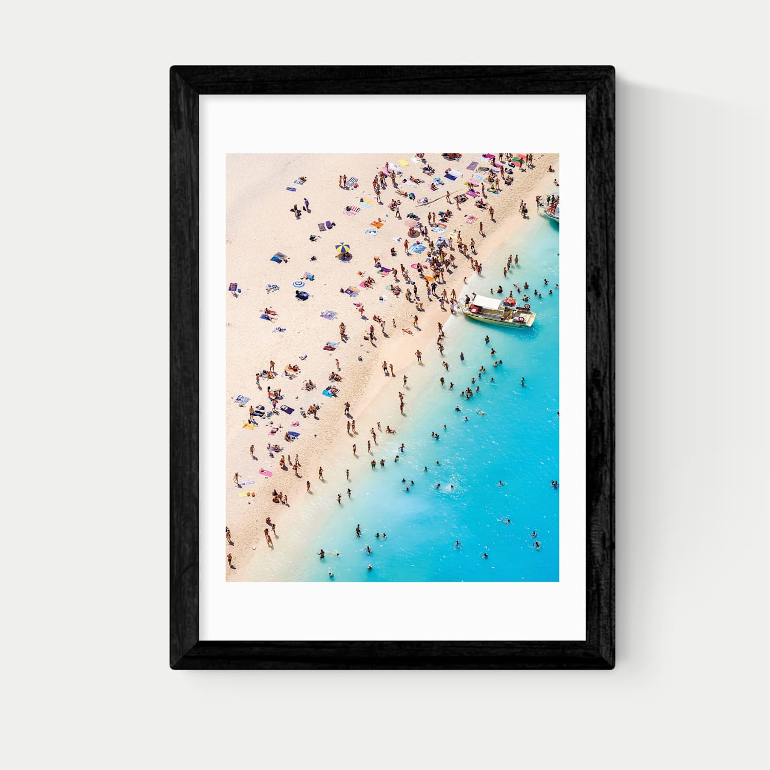 East End Prints By The Sea Framed Art - A2 - Black - Available at M&S