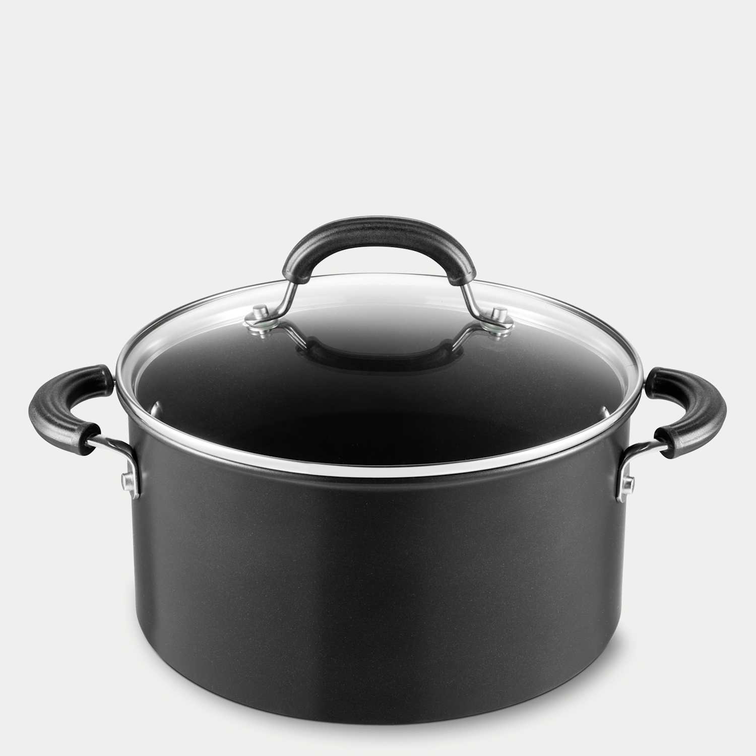 Circulon Total 24cm Induction Stock Pot with Lid - Black - Available at M&S