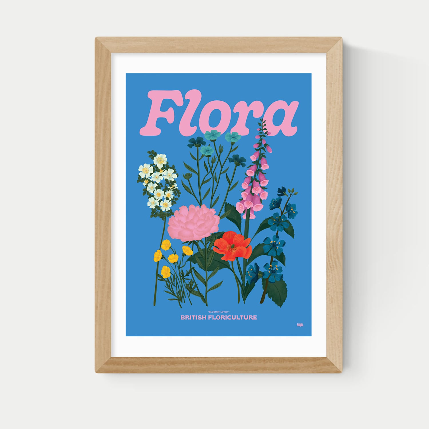 East End Prints Flora Framed Art - A1 - Natural - Available at M&S