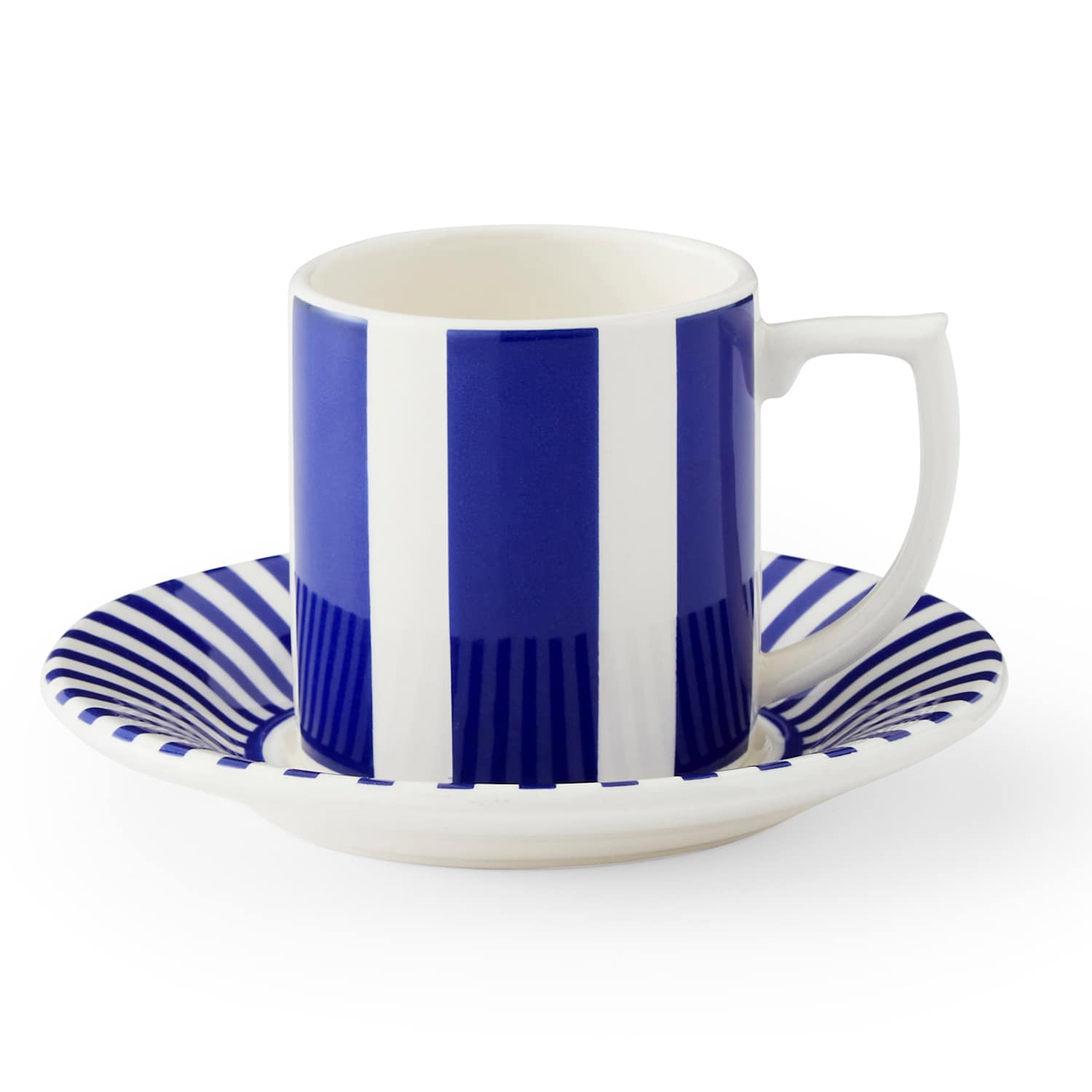 Spode Set of 4 Steccato Espresso Cups & Saucers - Blue - Available at M&S