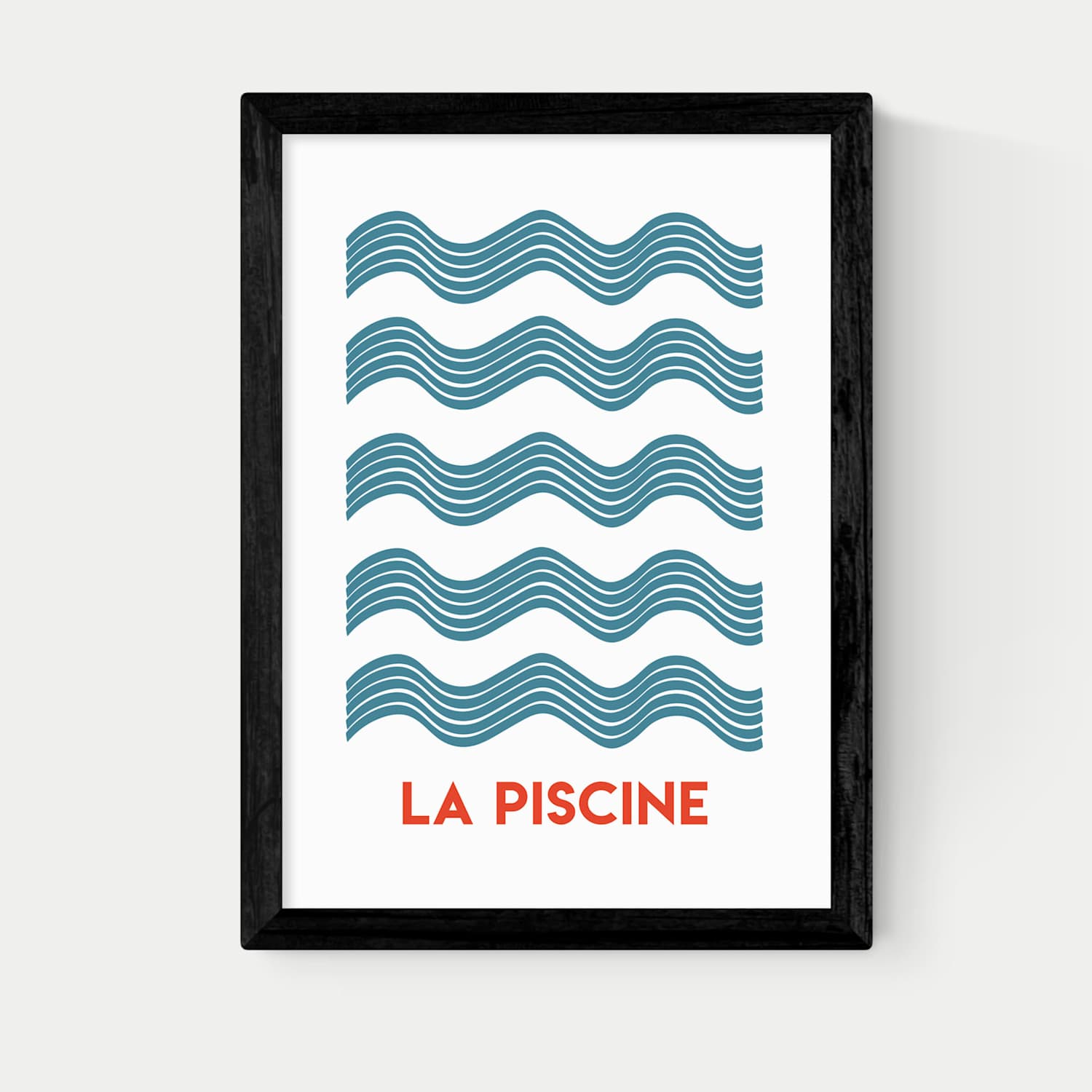 East End Prints La Piscine Framed Art - A1 - Black - Available at M&S