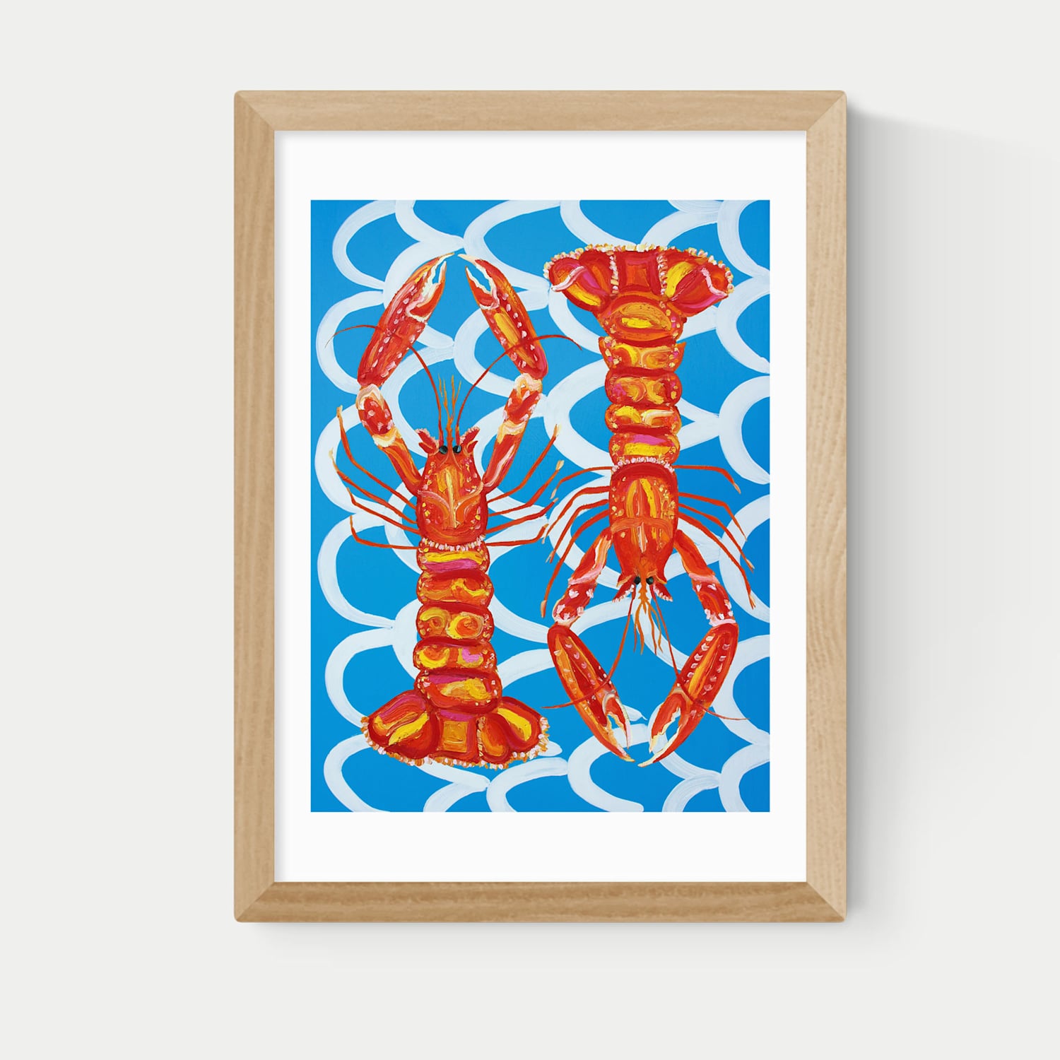 East End Prints Langoustines Framed Art - A1 - Natural - Available at M&S