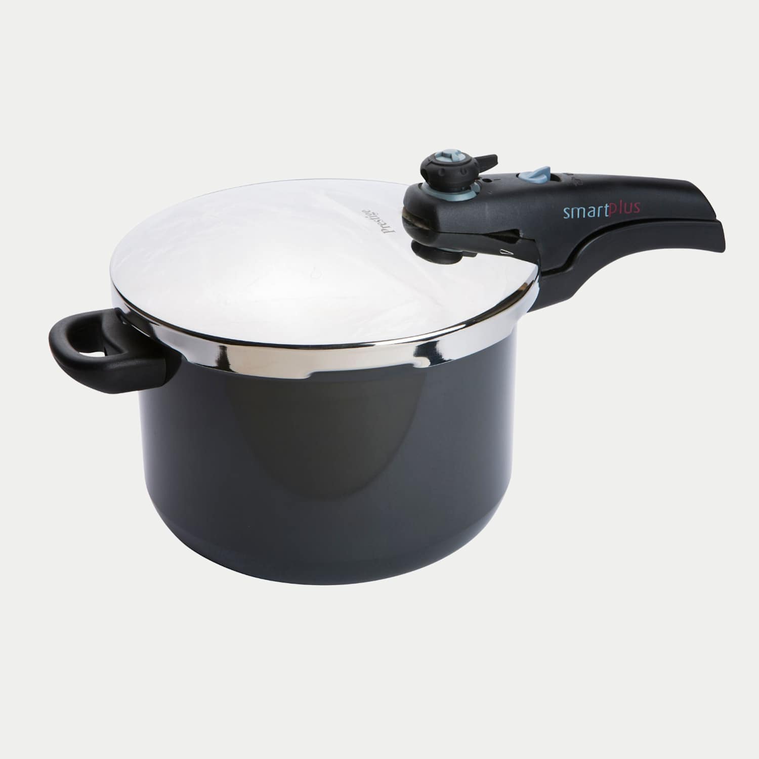 Prestige Hard Anodised Black Aluminium 6L Pressure Cooker - Dark Grey - Available at M&S