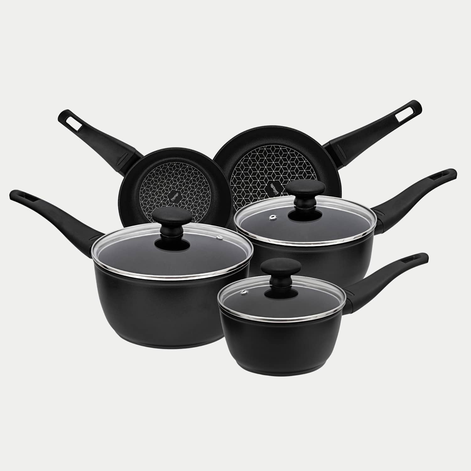 Prestige 5 Piece Thermo Smart Non-Stick Pan Set - Black - Available at M&S