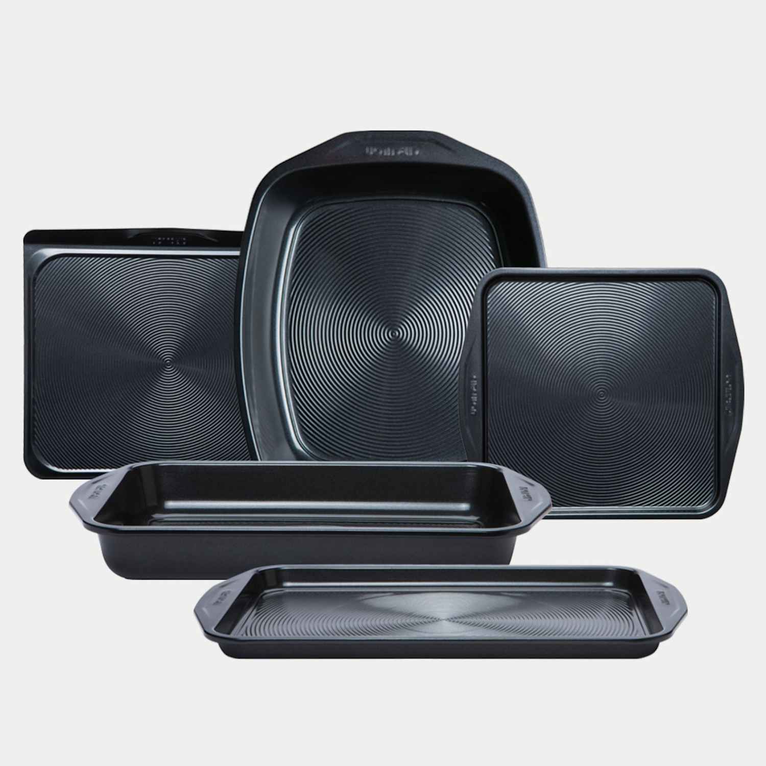 Circulon Set of 5 Roasting & Baking Trays - Black - Available at M&S