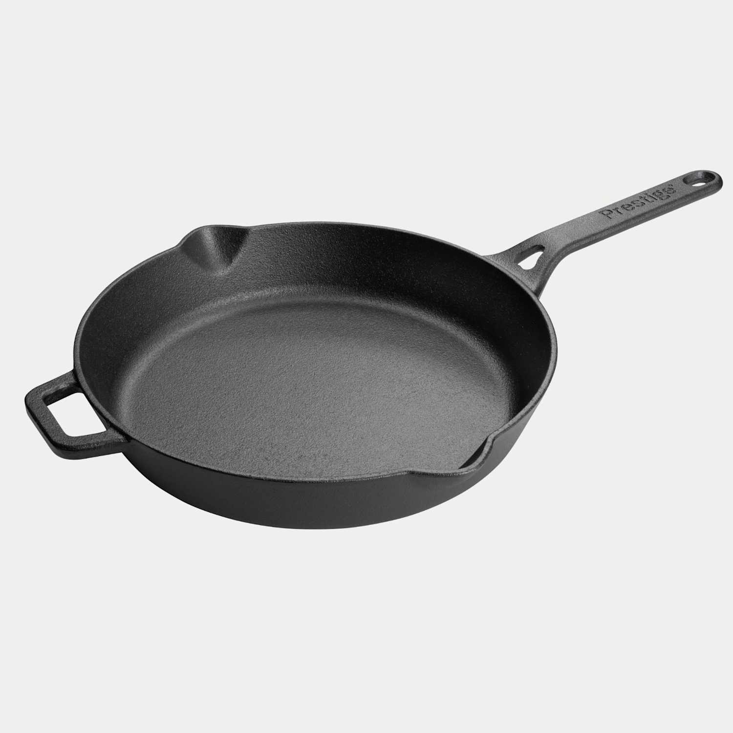 Prestige Cast Iron 26cm Frying Pan - Black - Available at M&S