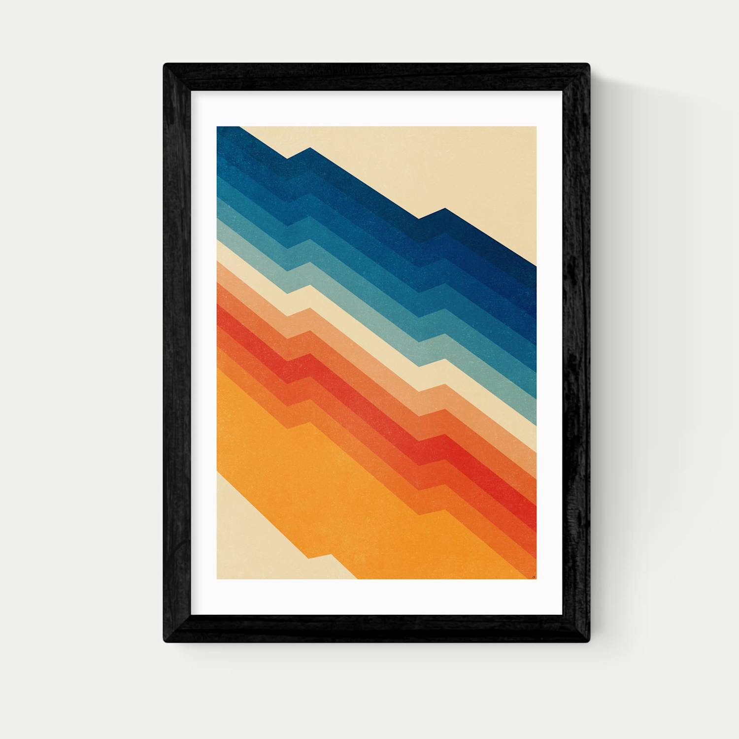 East End Prints Abstract Framed Art - A1 - Black - Available at M&S