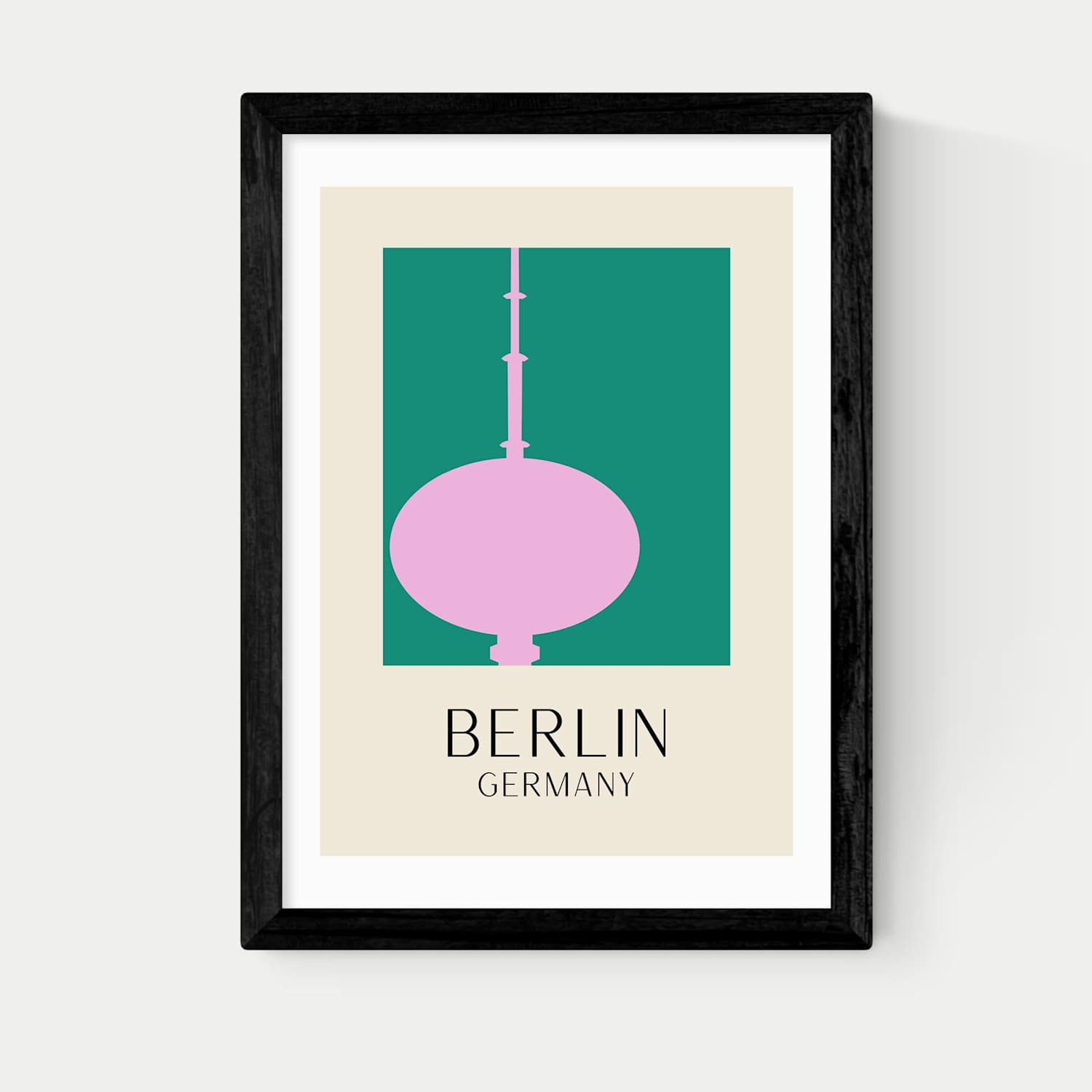 East End Prints Berlin Framed Art - A1 - Black - Available at M&S