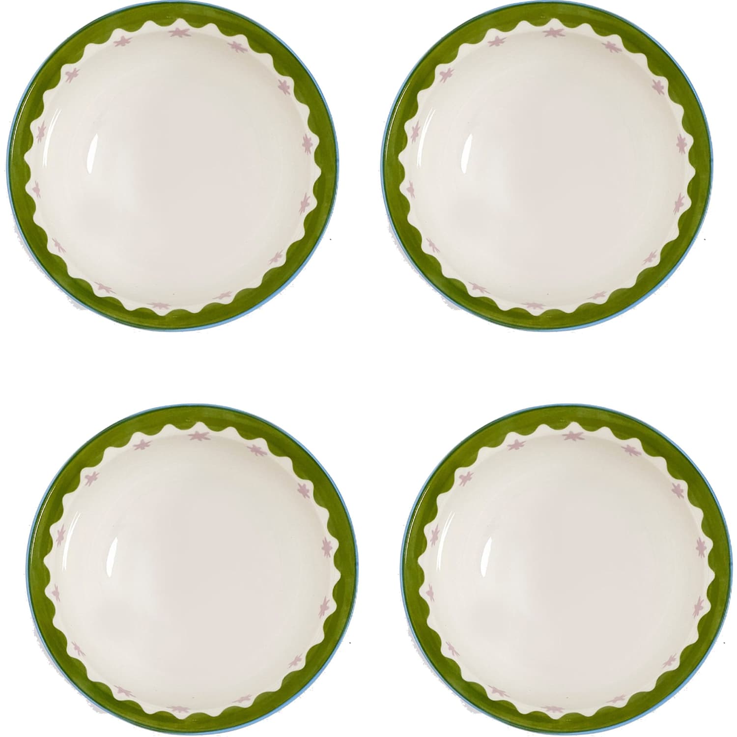 Eleanor Bowmer Set of 4 Electric Coast Cereal Bowls - Multi - Available at M&S