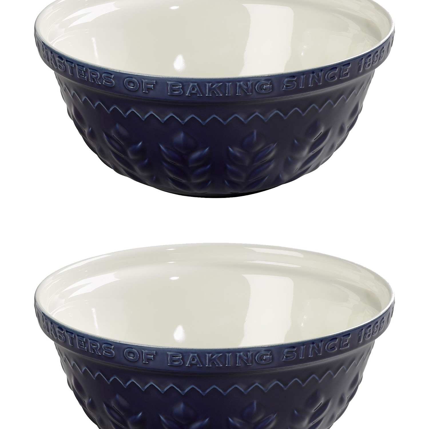 Tala Set of 2 Stoneware 30cm Mixing Bowls - Indigo - Available at M&S