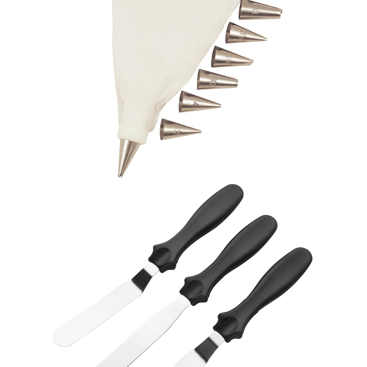 Tala Steel Spatulas and Icing Bag Set - Multi - Available at M&S