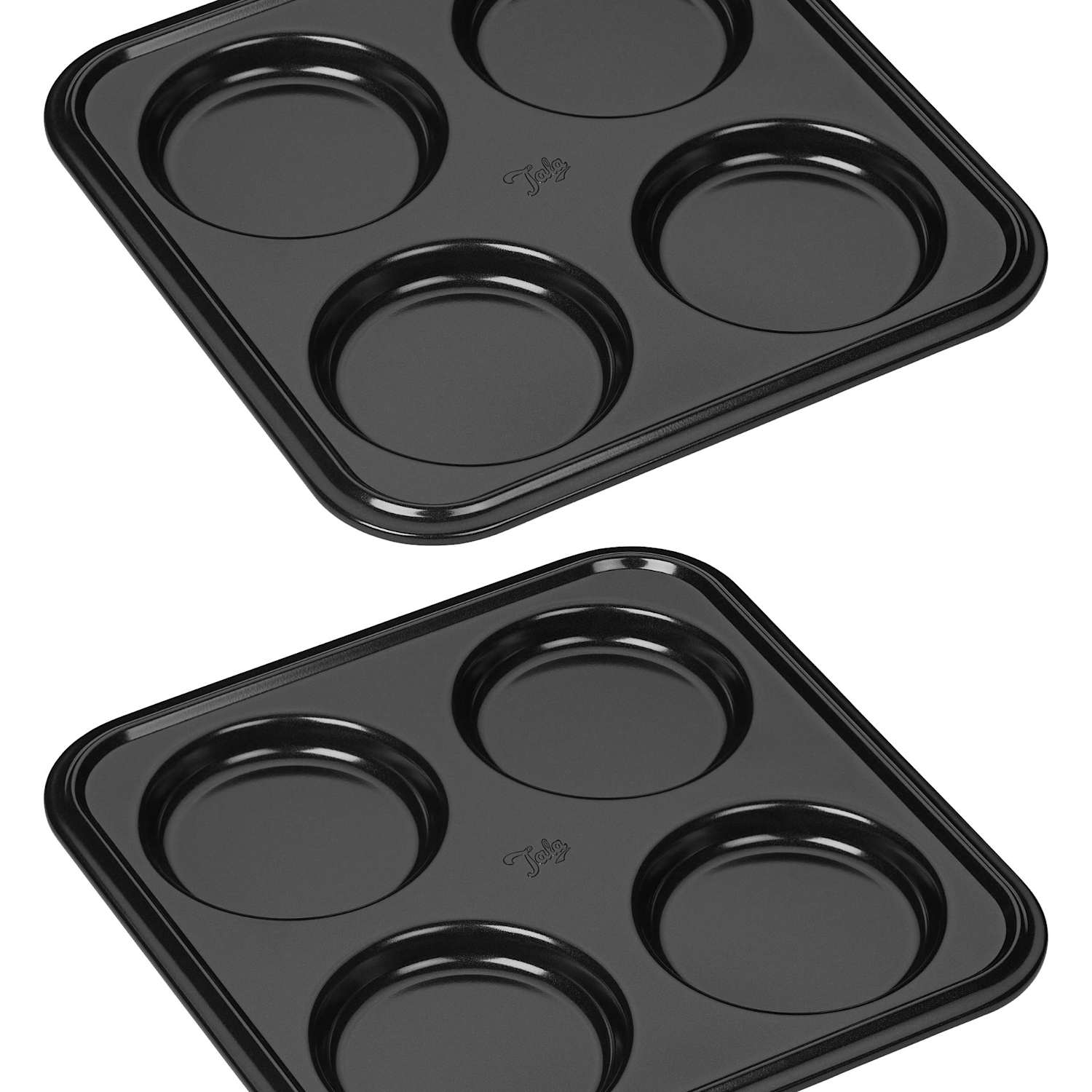 Tala 2 Piece Carbon Steel Yorkshire Pudding Trays - Black - Available at M&S