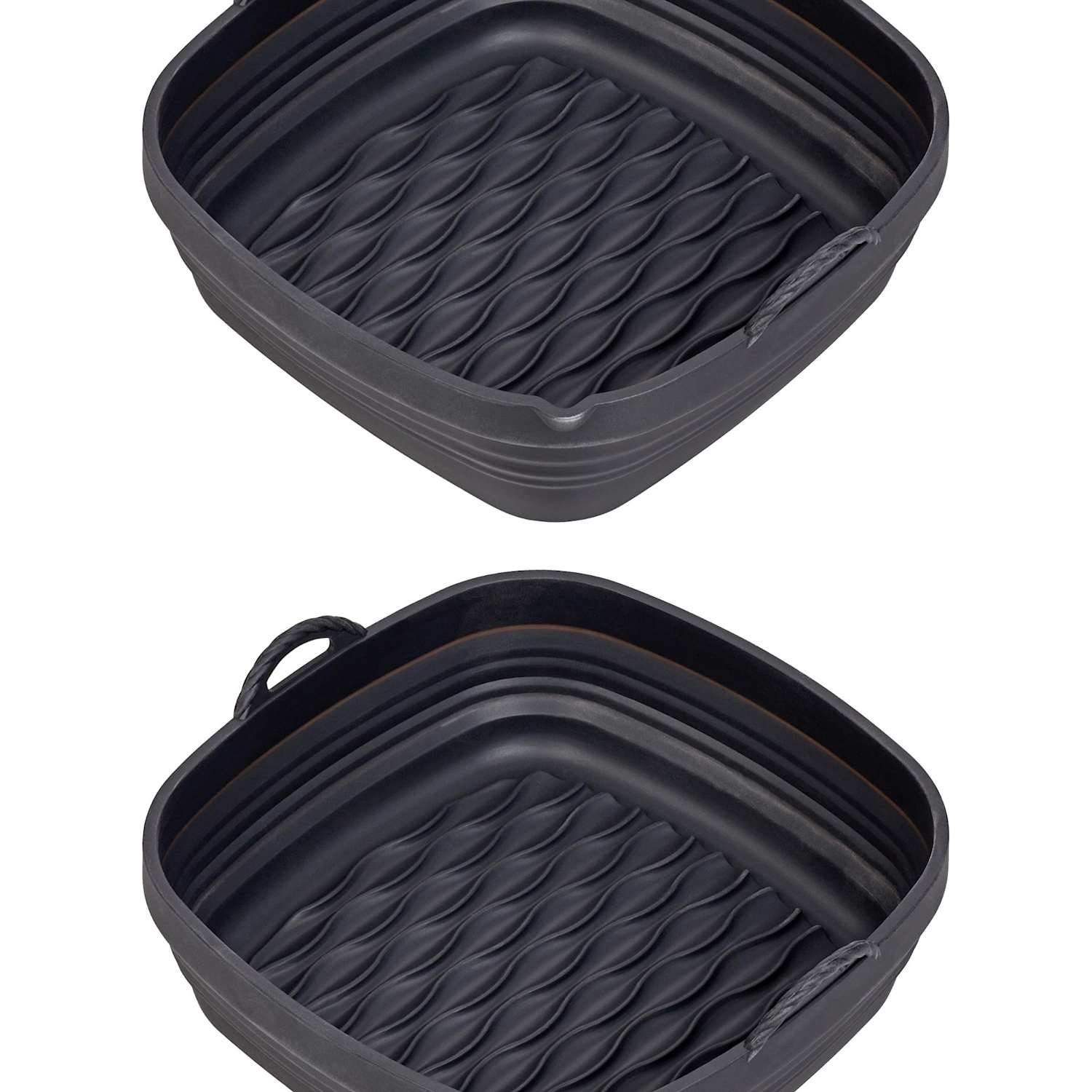 Tala Set of 2 Square Silicone 21cm Air Fryer Liners - Black - Available at M&S
