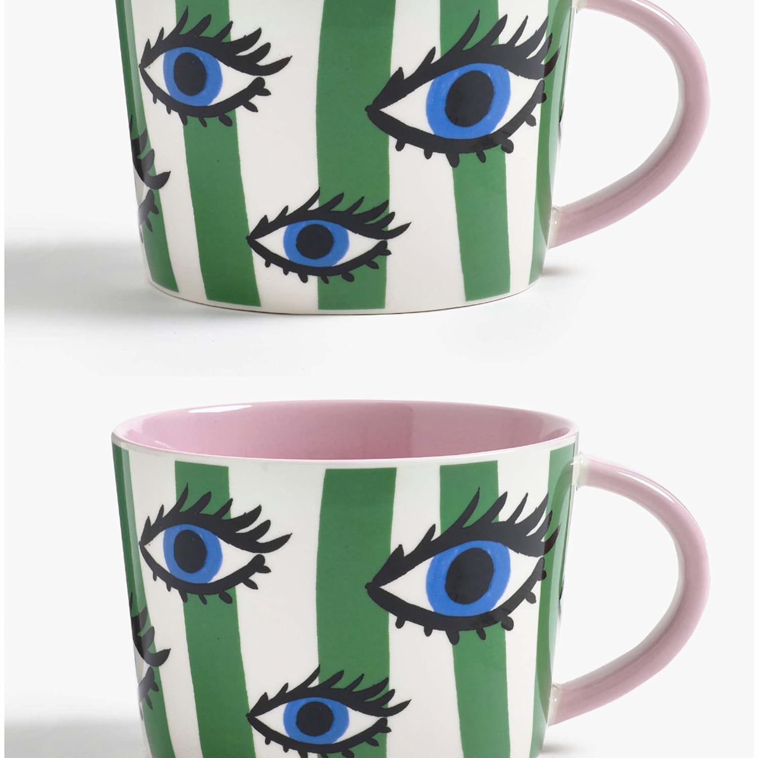 Eleanor Bowmer Set of 2 Electric Coast Eye Mugs - Multi - Available at M&S