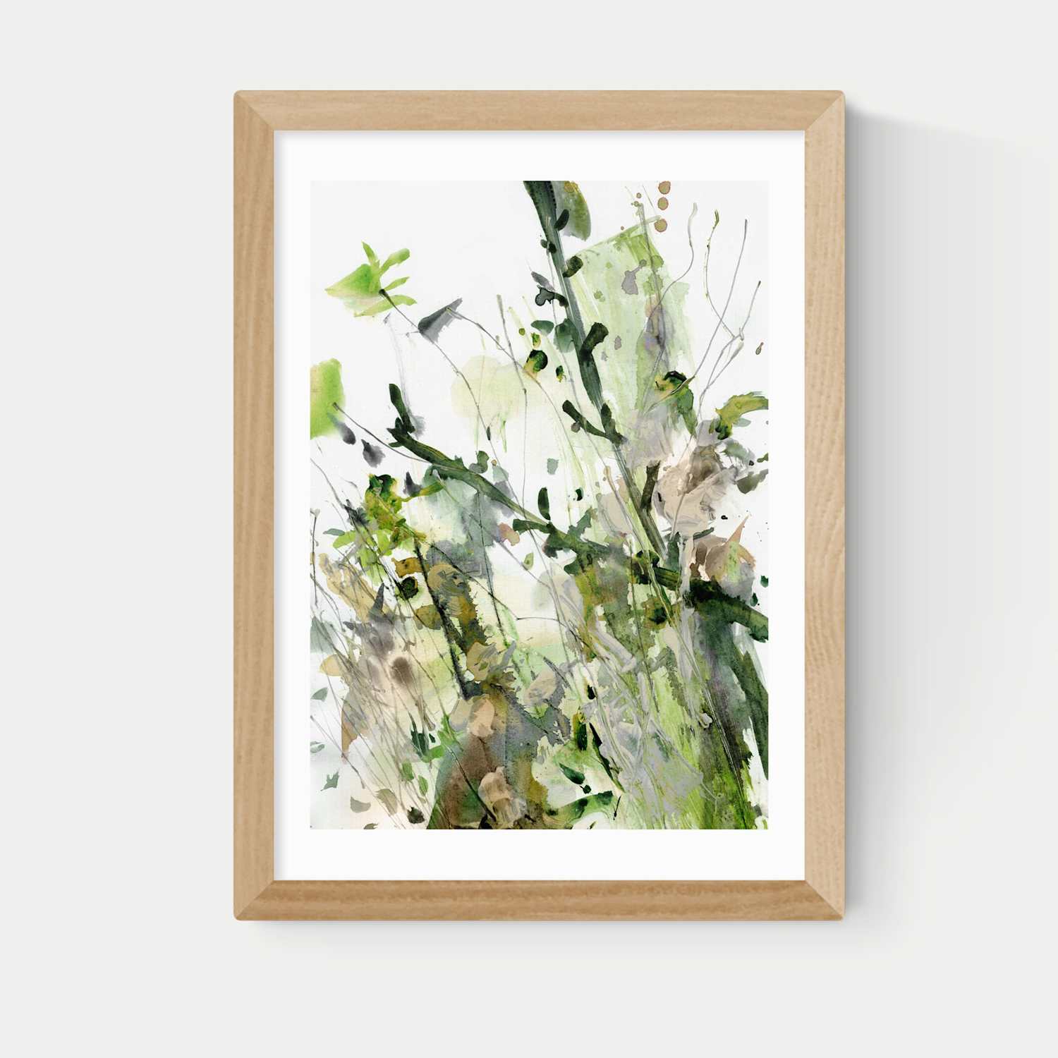 East End Prints Nature's Way Floral Framed Art - A2 - Natural - Available at M&S