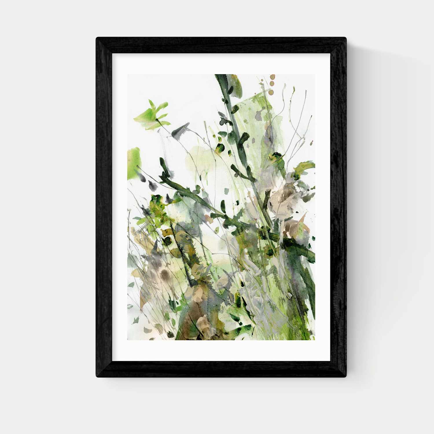 East End Prints Nature's Way Floral Framed Art - A2 - Black - Available at M&S