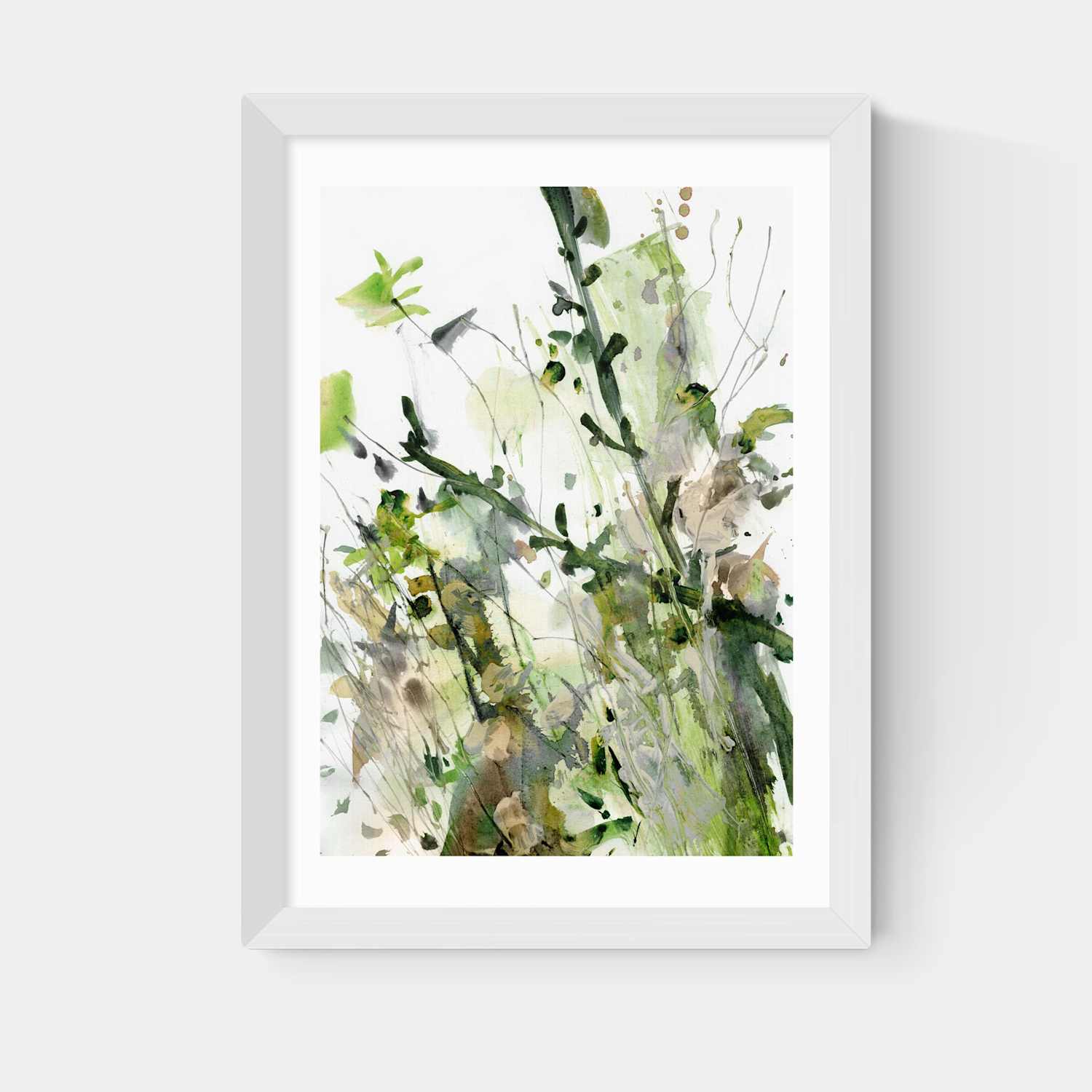 East End Prints Nature's Way Floral Framed Art - A2 - White - Available at M&S