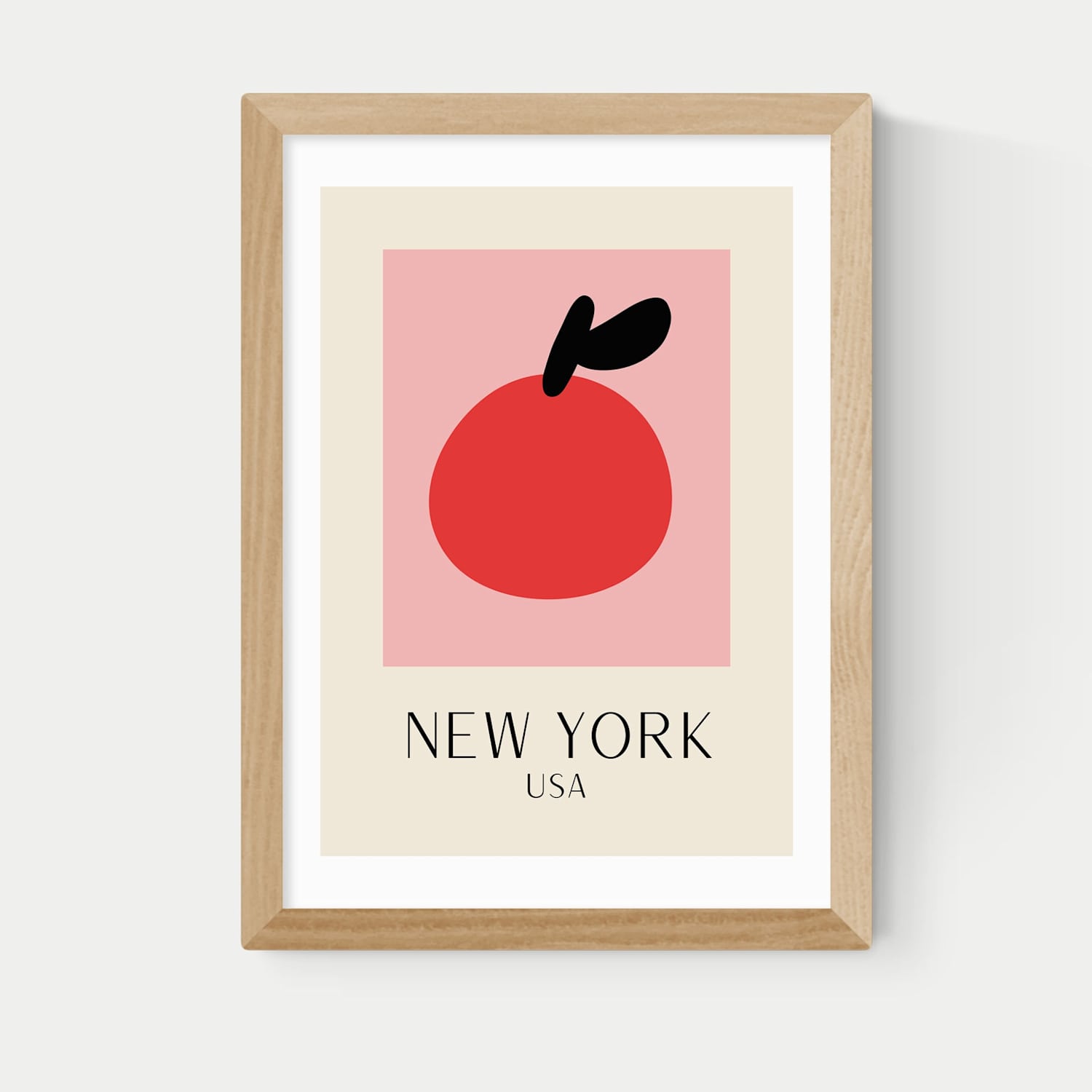 East End Prints New York Framed Art Print - A3 - Natural - Available at M&S