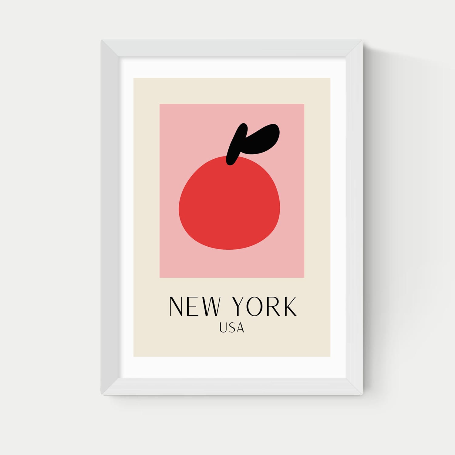 East End Prints New York Framed Art Print - A3 - White - Available at M&S