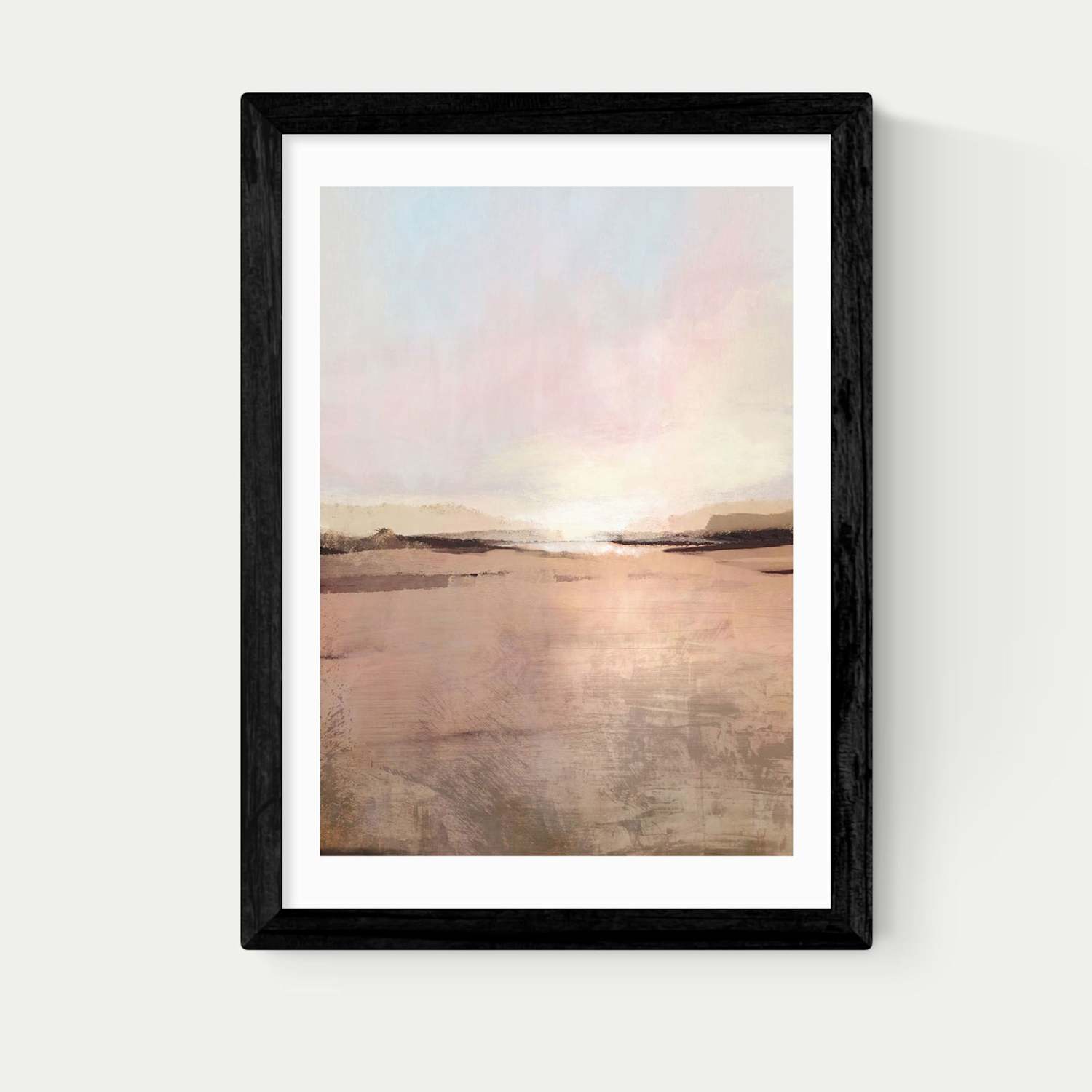 East End Prints New Dawn Framed Art Print - A3 - Black - Available at M&S