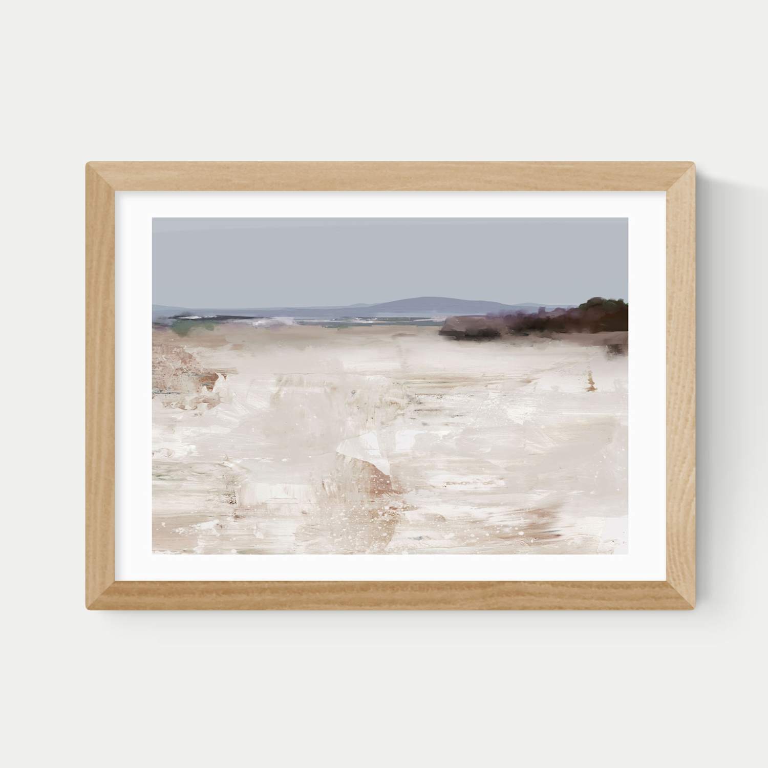 East End Prints Cali Framed Art Print - A1 - Natural - Available at M&S