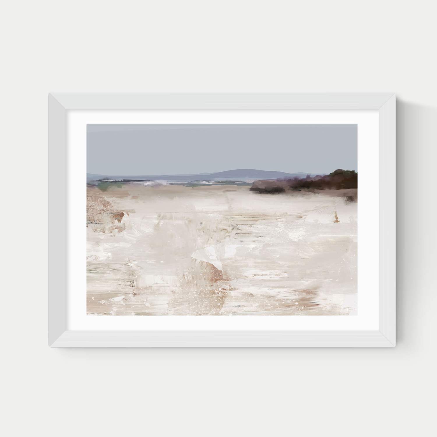 East End Prints Cali Framed Art Print - A3 - White - Available at M&S