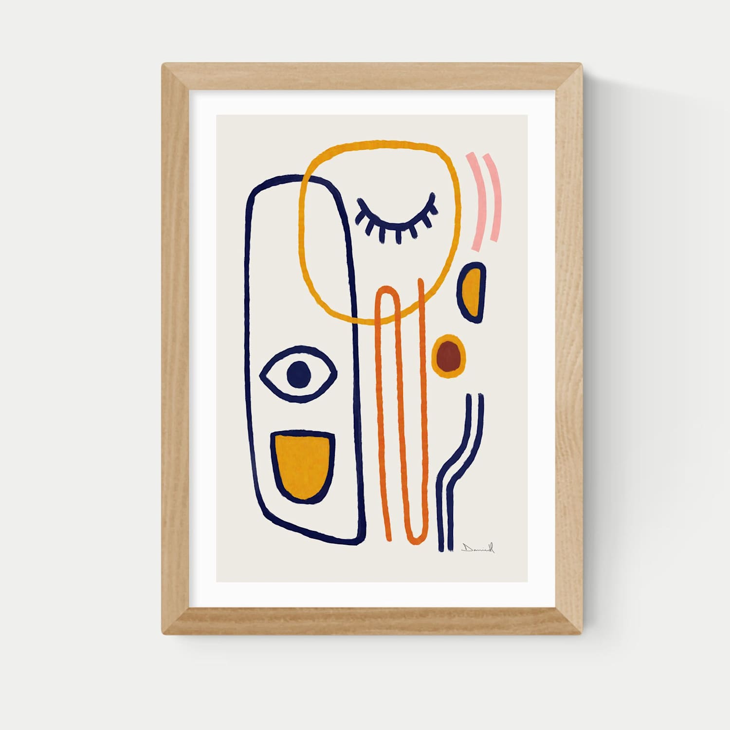 East End Prints Feel Good Framed Art - A3 - Natural - Available at M&S