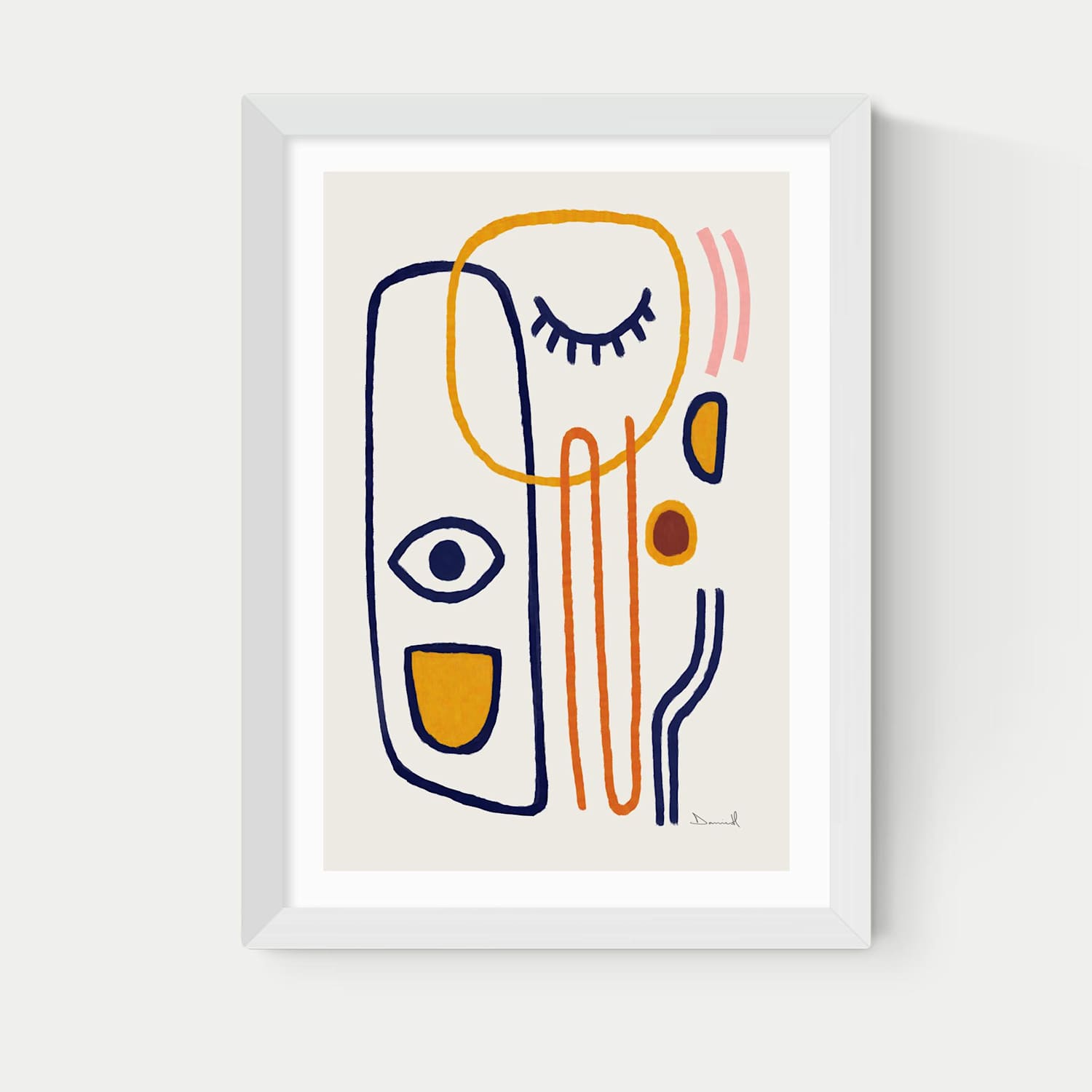 East End Prints Feel Good Framed Art - A3 - White - Available at M&S