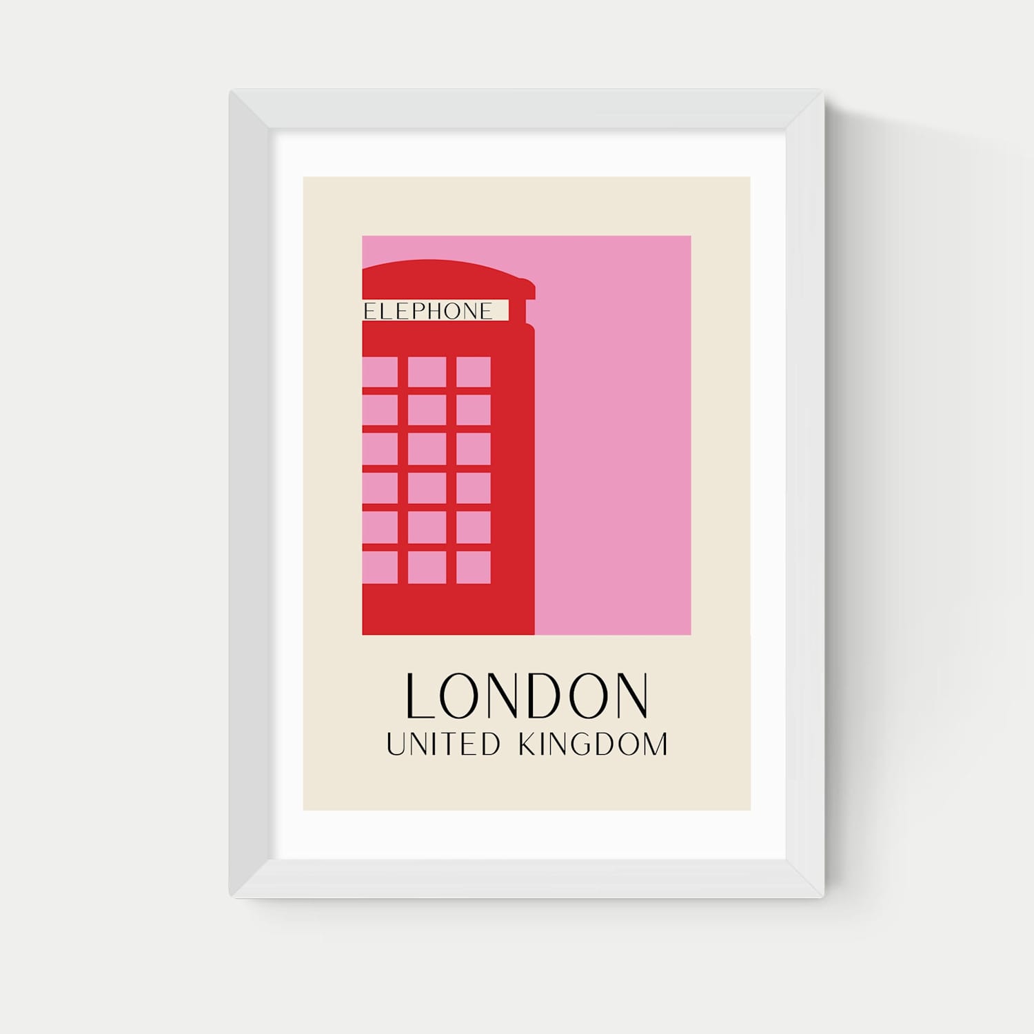 East End Prints London Framed Art - A1 - White - Available at M&S