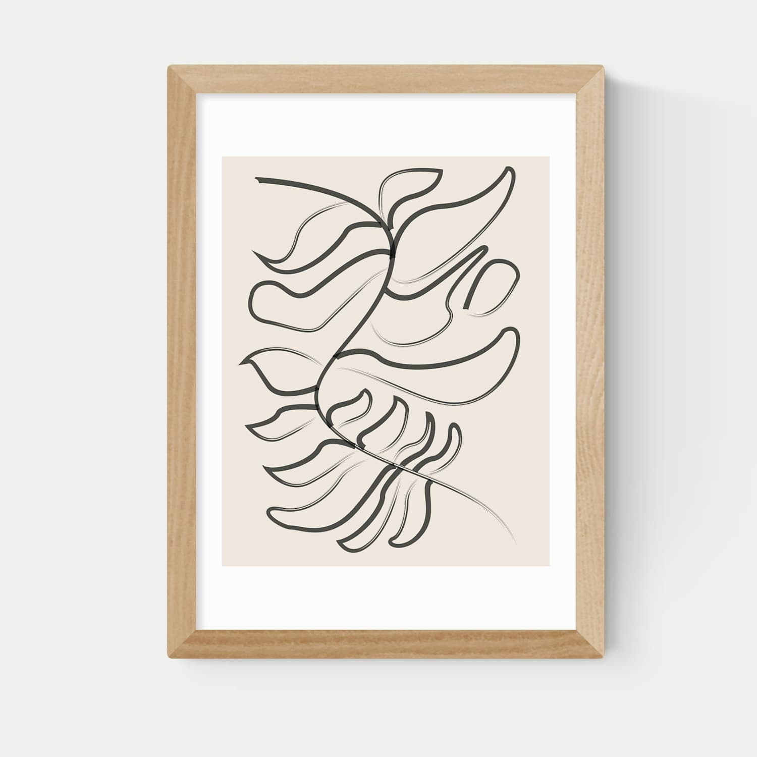 East End Prints Sprung Framed Art Print - A1 - Natural - Available at M&S