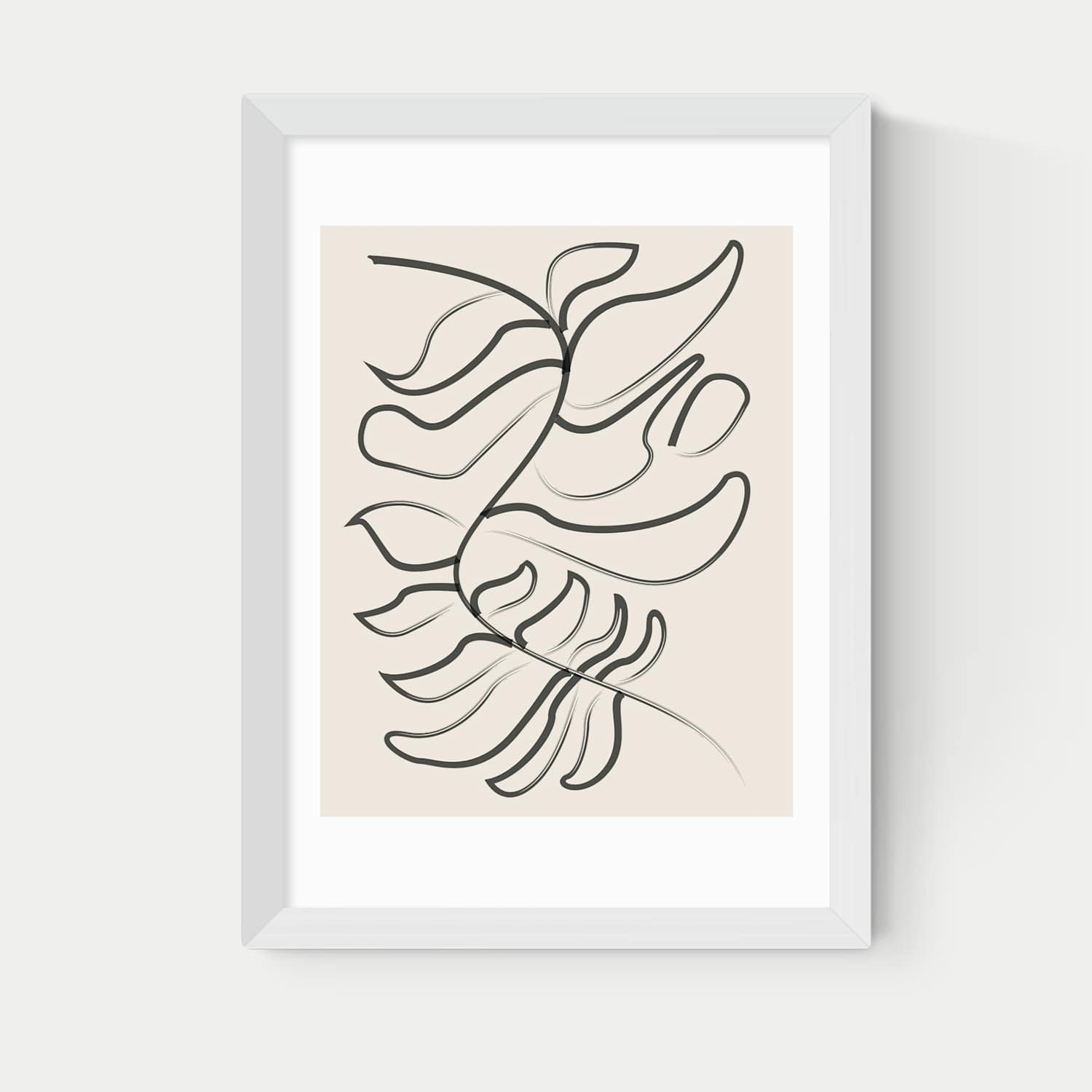 East End Prints Sprung Framed Art Print - A2 - White - Available at M&S