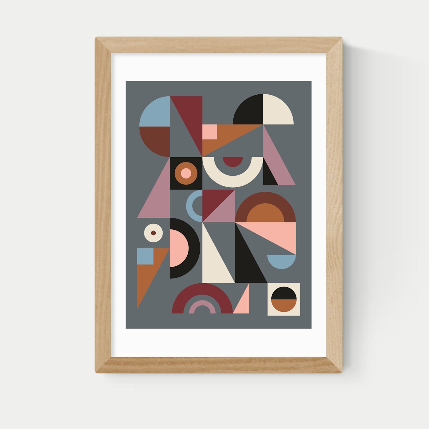 East End Prints Graphic IX Framed Art Print - A3 - Natural - Available at M&S
