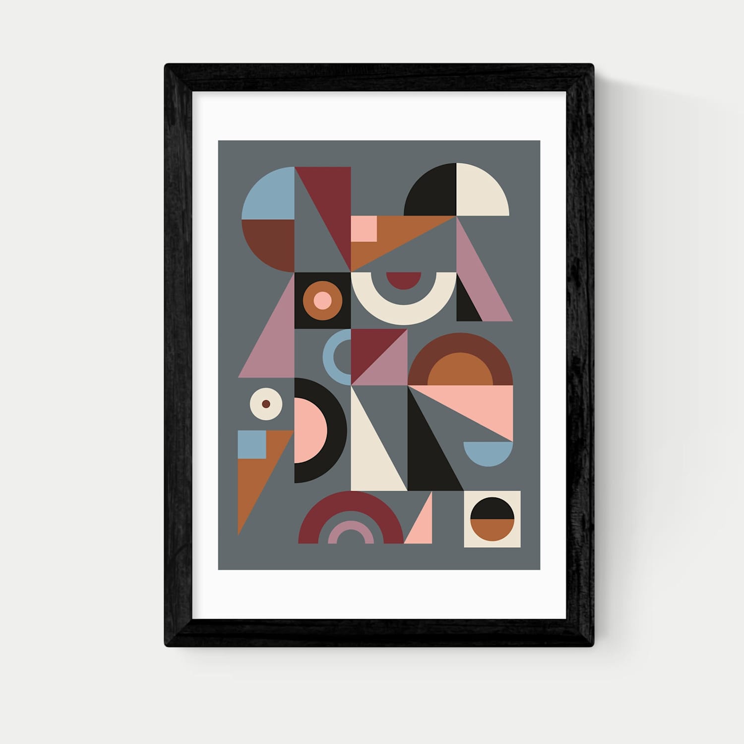 East End Prints Graphic IX Framed Art Print - A3 - Black - Available at M&S