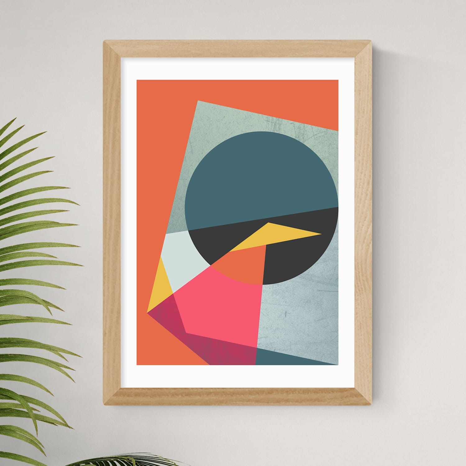 East End Prints Graphic 2 Framed Art Print - A3 - Natural - Available at M&S