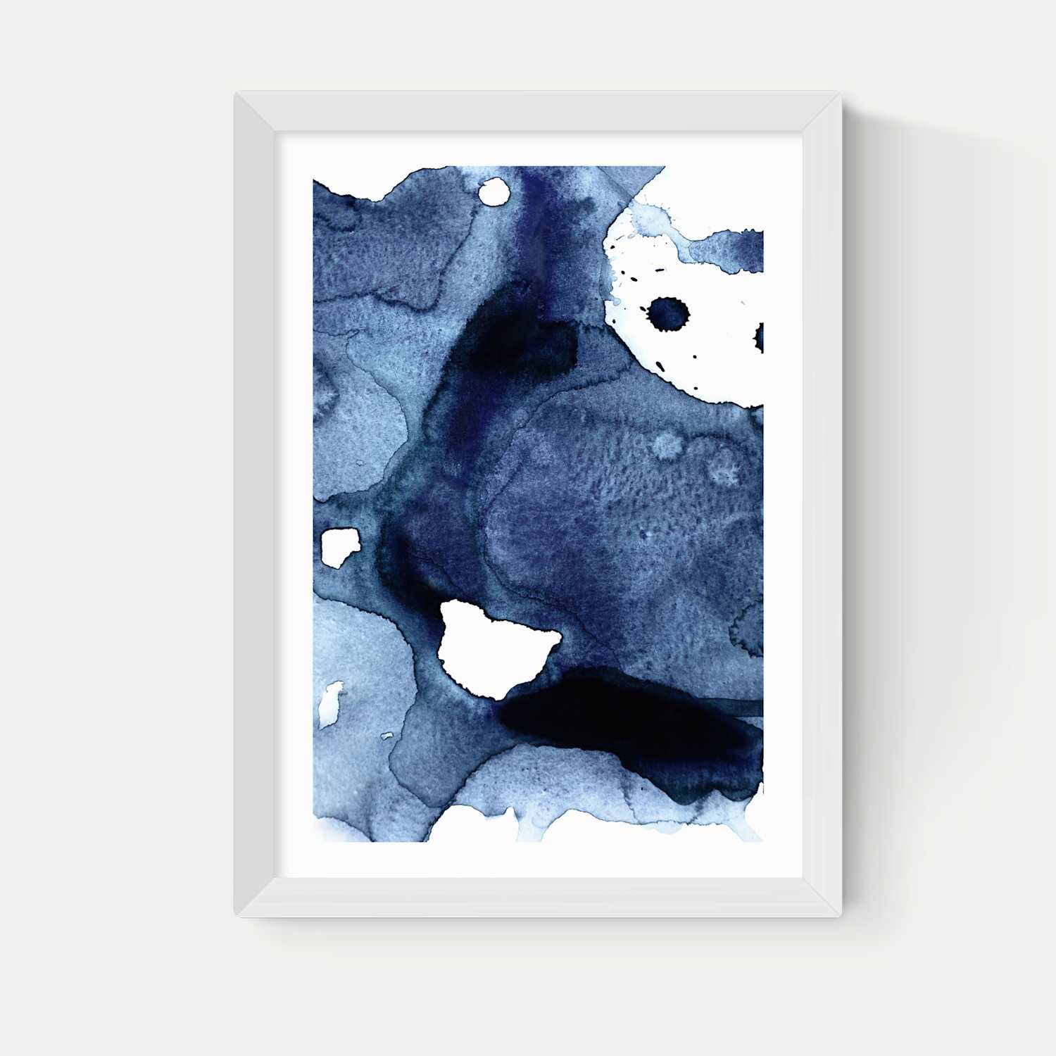 East End Prints Ink Framed Art Print - A3 - White - Available at M&S