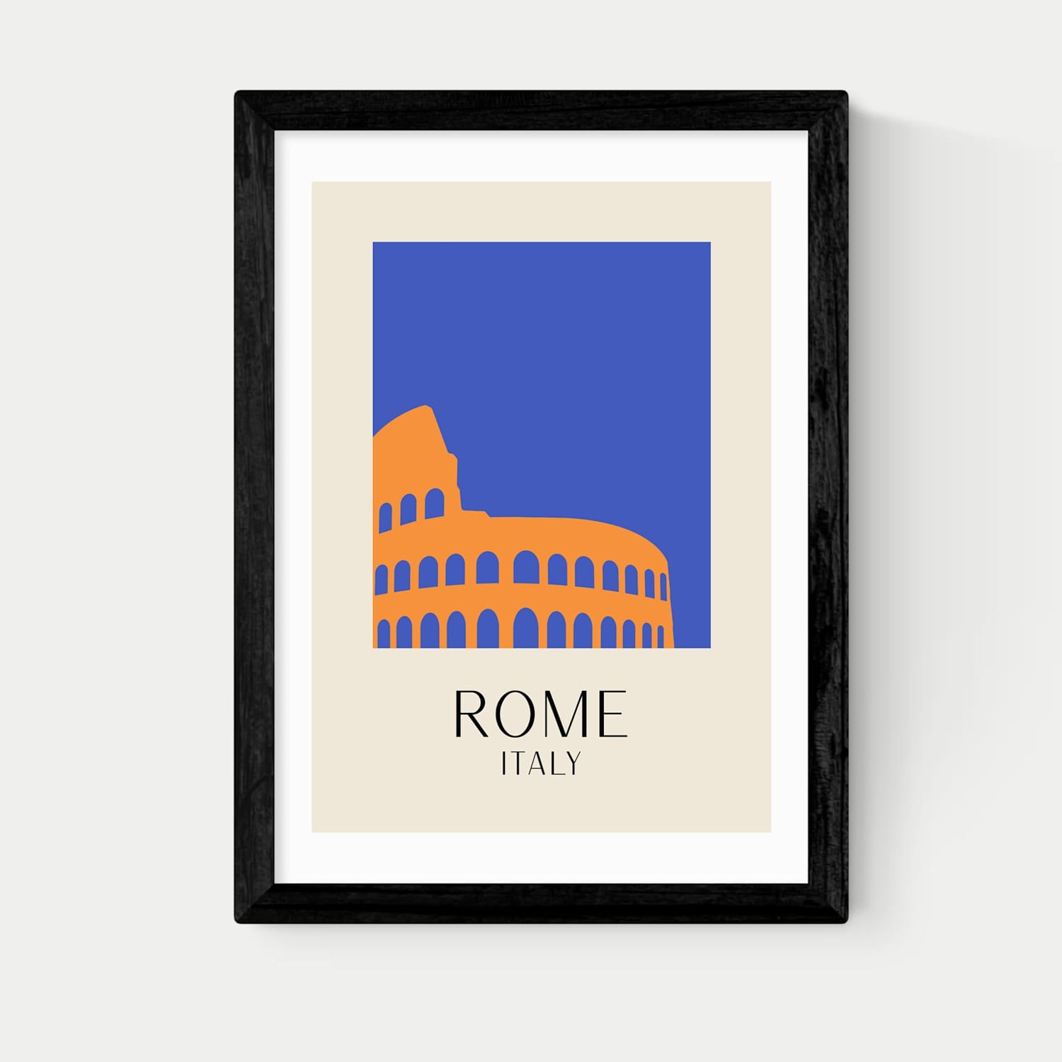 East End Prints Rome by Inoui Framed Art Print - A2 - Black - Available at M&S