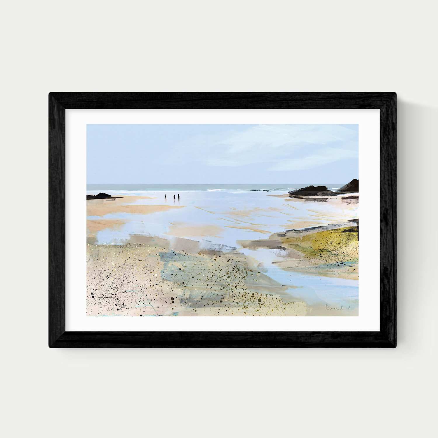 East End Prints Sea View Framed Art Print - A3 - Black - Available at M&S