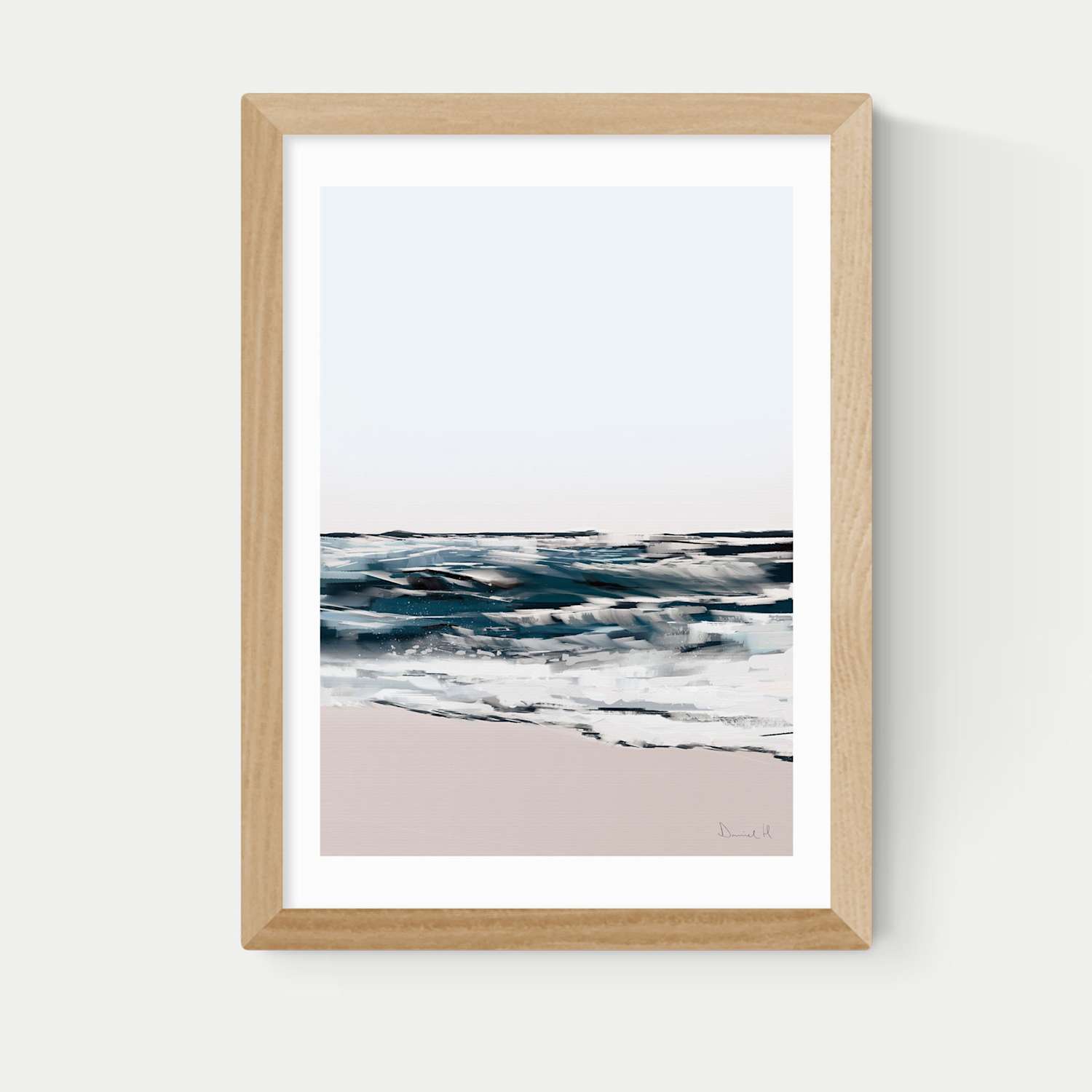 East End Prints Seashore Framed Art Print - A1 - Natural - Available at M&S