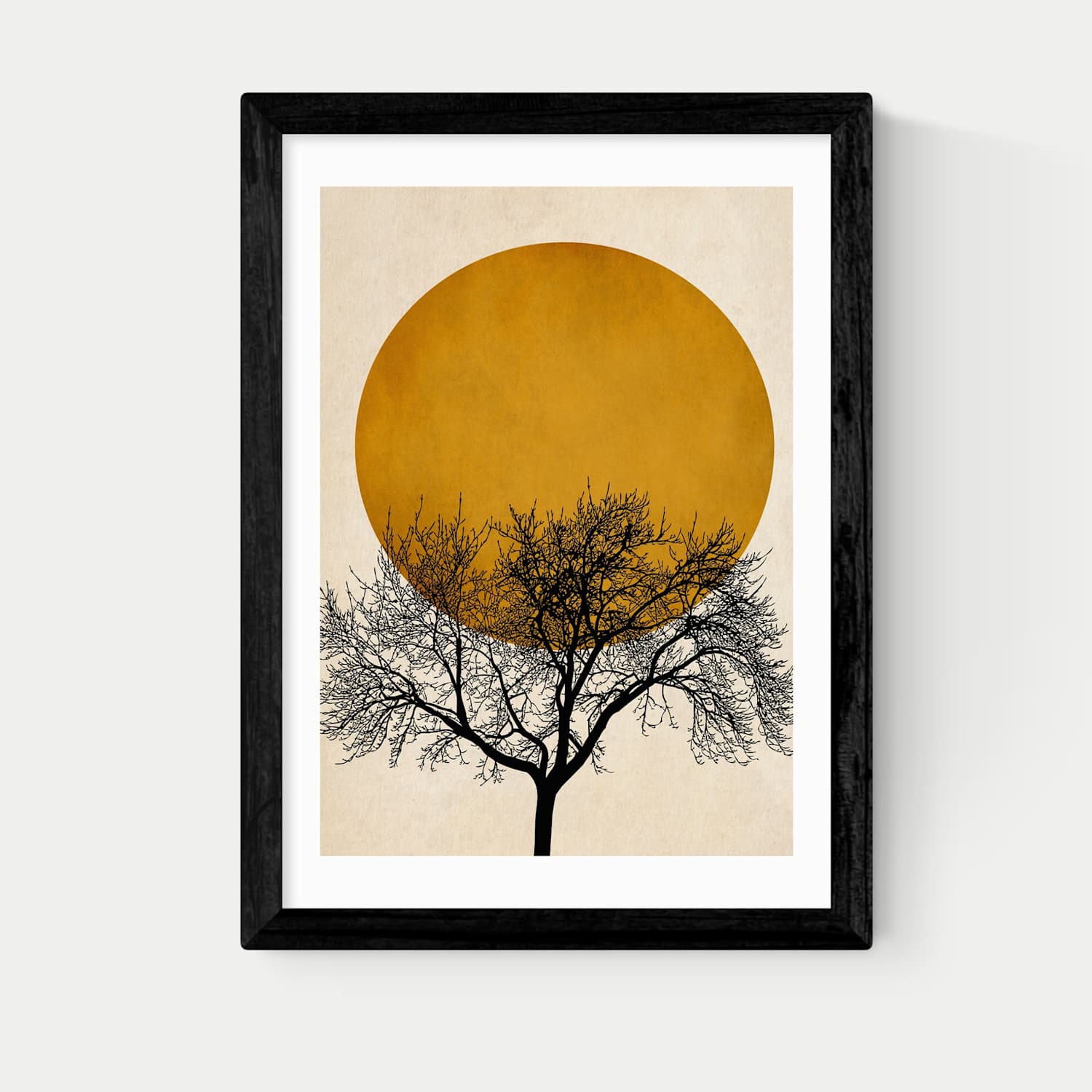 East End Prints Winter Morning by Kubistika Framed Art Print - A1 - Black - Available at M&S