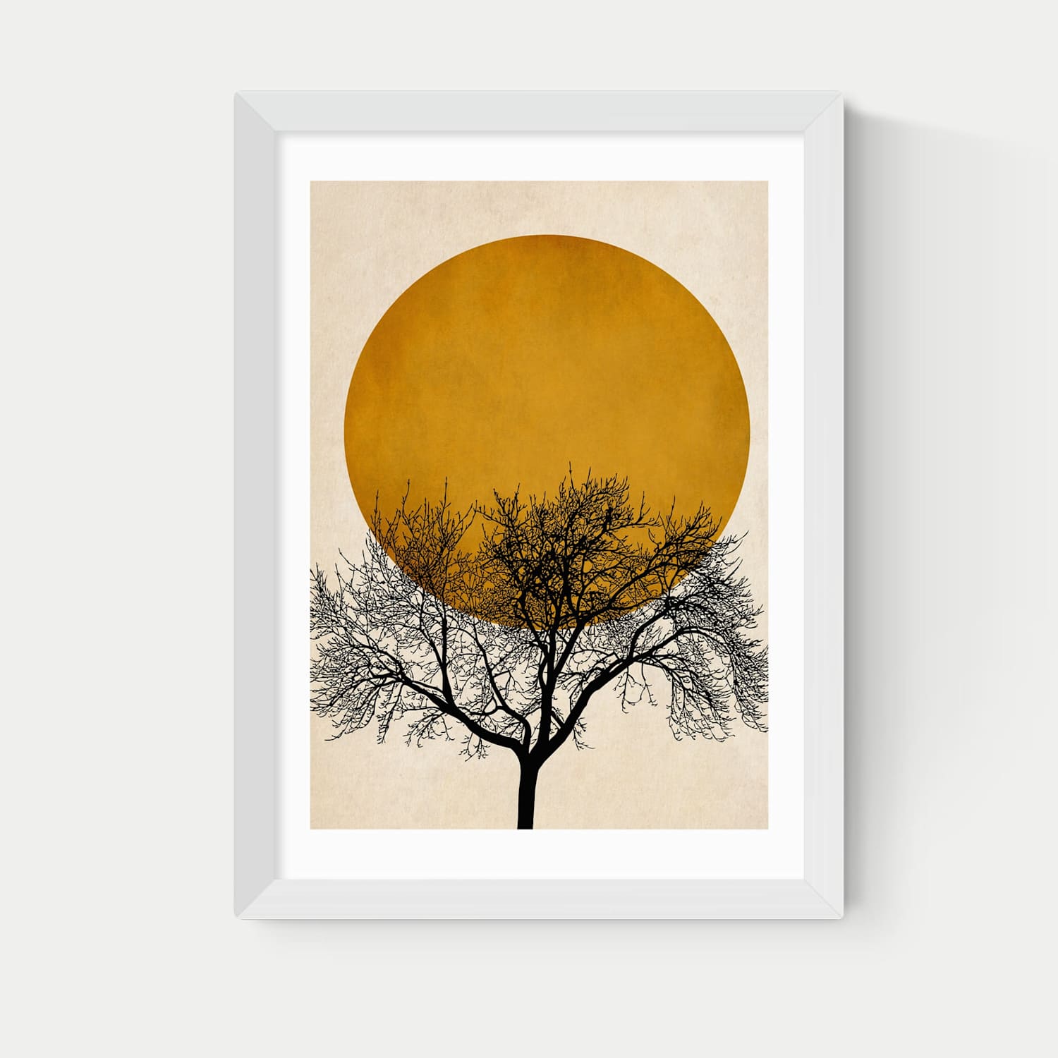 East End Prints Winter Morning by Kubistika Framed Art Print - A2 - White - Available at M&S