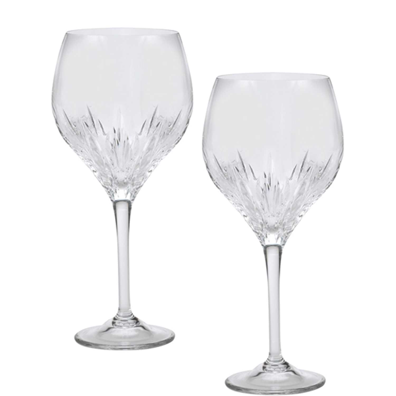 Wedgwood Set of 2 Vera Wang Duchesse Crystal Goblet Glasses - Clear - Available at M&S