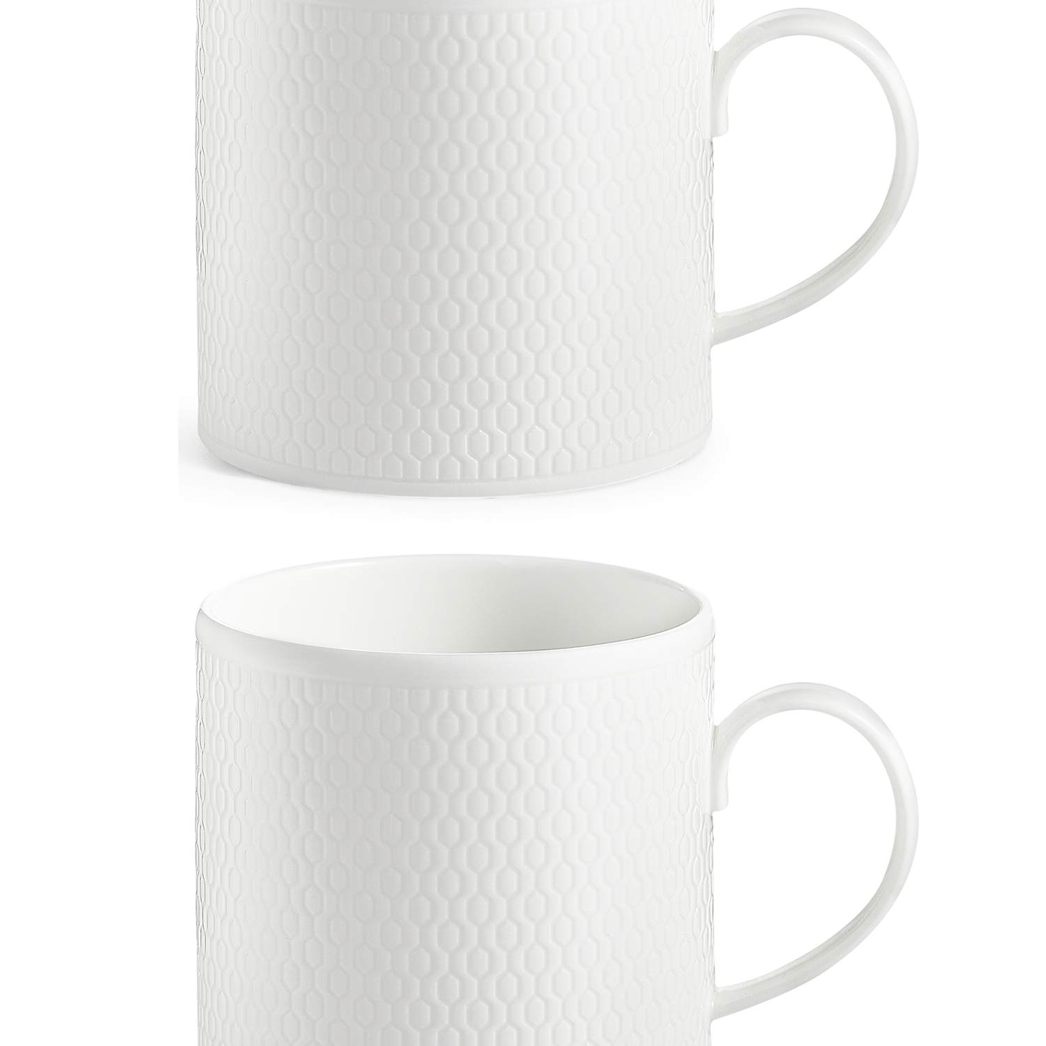 Wedgwood Set of 2 Gio Mugs - White - Available at M&S