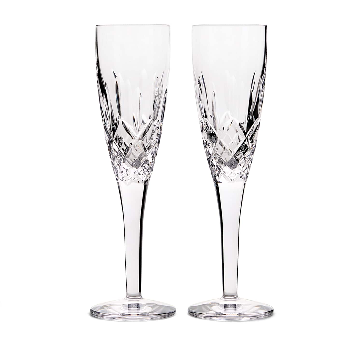 Royal Doulton Set of 2 Ashmere Champagne Flutes - Clear - Available at M&S