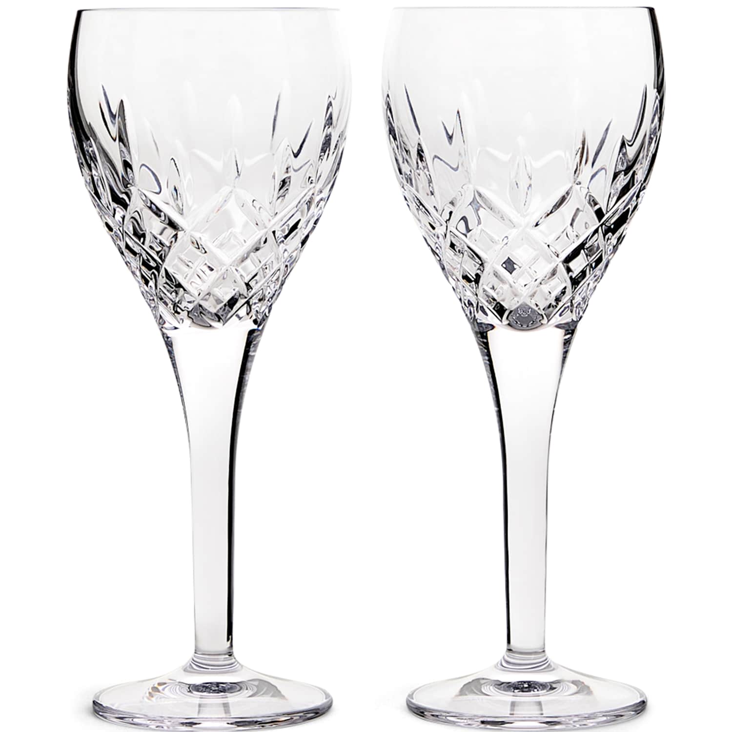 Royal Doulton Set of 2 Ashmere Crystal Wine Glasses - Clear - Available at M&S