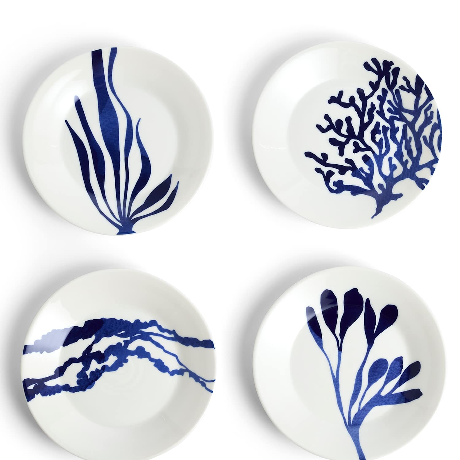 Royal Doulton Set of 4 1815 Pacific Side Plates - Blue Mix - Available at M&S