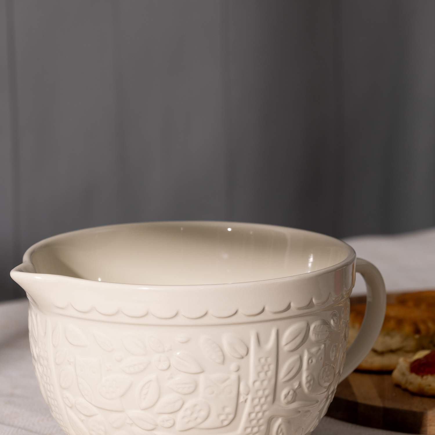 Mason Cash In The Forest Owl Batter Bowl - Cream - Available at M&S