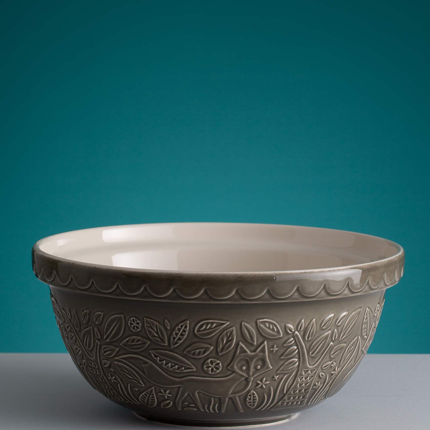 Mason Cash In The Forest Fox 29cm Mixing Bowl - Grey - Available at M&S